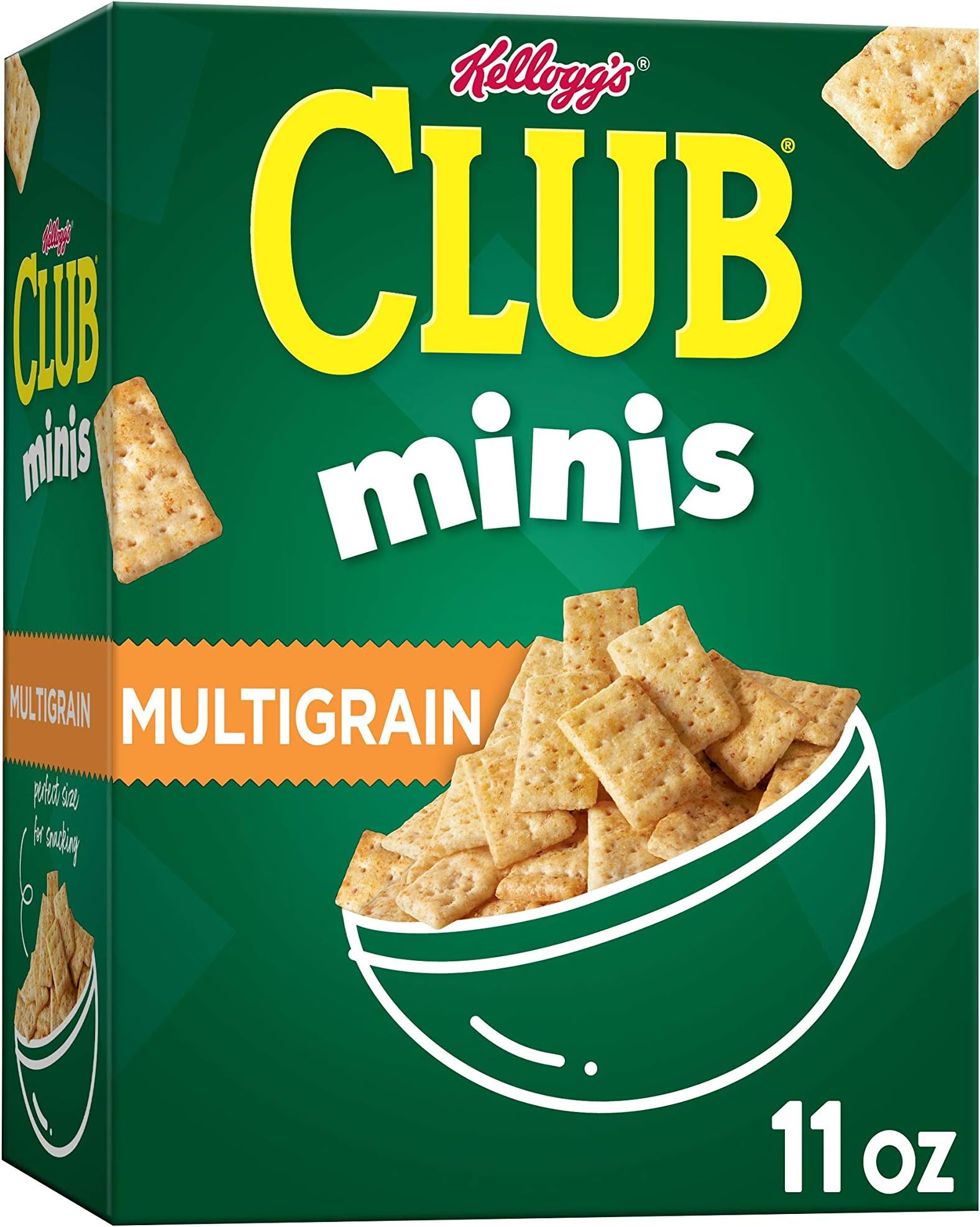 Club Crackers, Mini Snack Crackers, Lunch Snacks, Multi Grain, 11oz Box (1 Box)