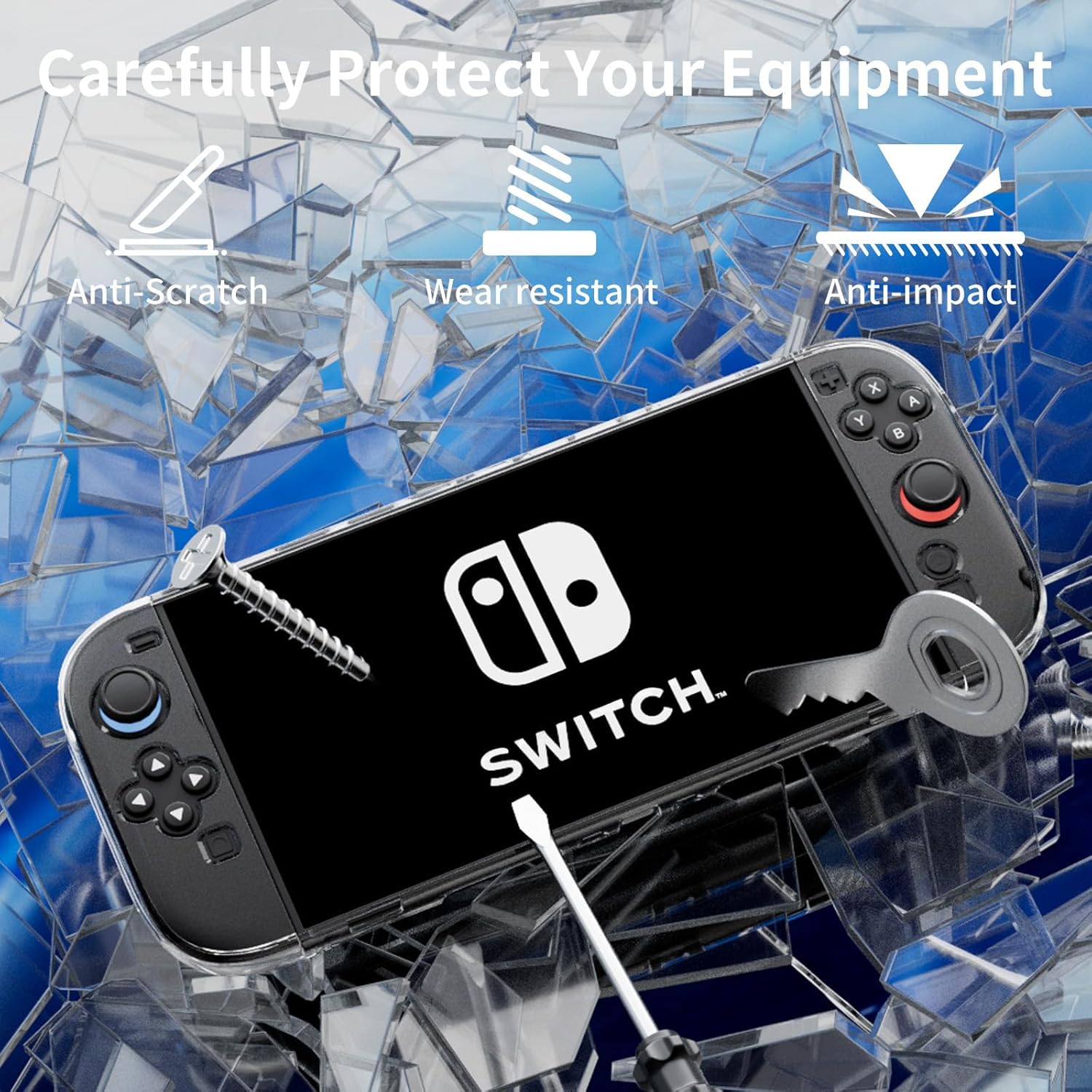 HEYSTOP Switch 2 Case for Nintendo Switch 2, TPU Switch 2 Case for Nintendo Switch 2, Nintendo Switch 2 Accessories for Nintendo Switch 2 with Hollow Design - Image 4