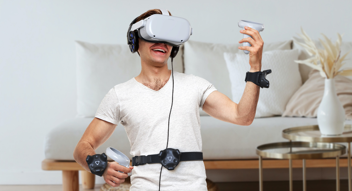 Amazon.com: Skywin 1 Waist Belt and 2 Hand Strap for VR Trackers