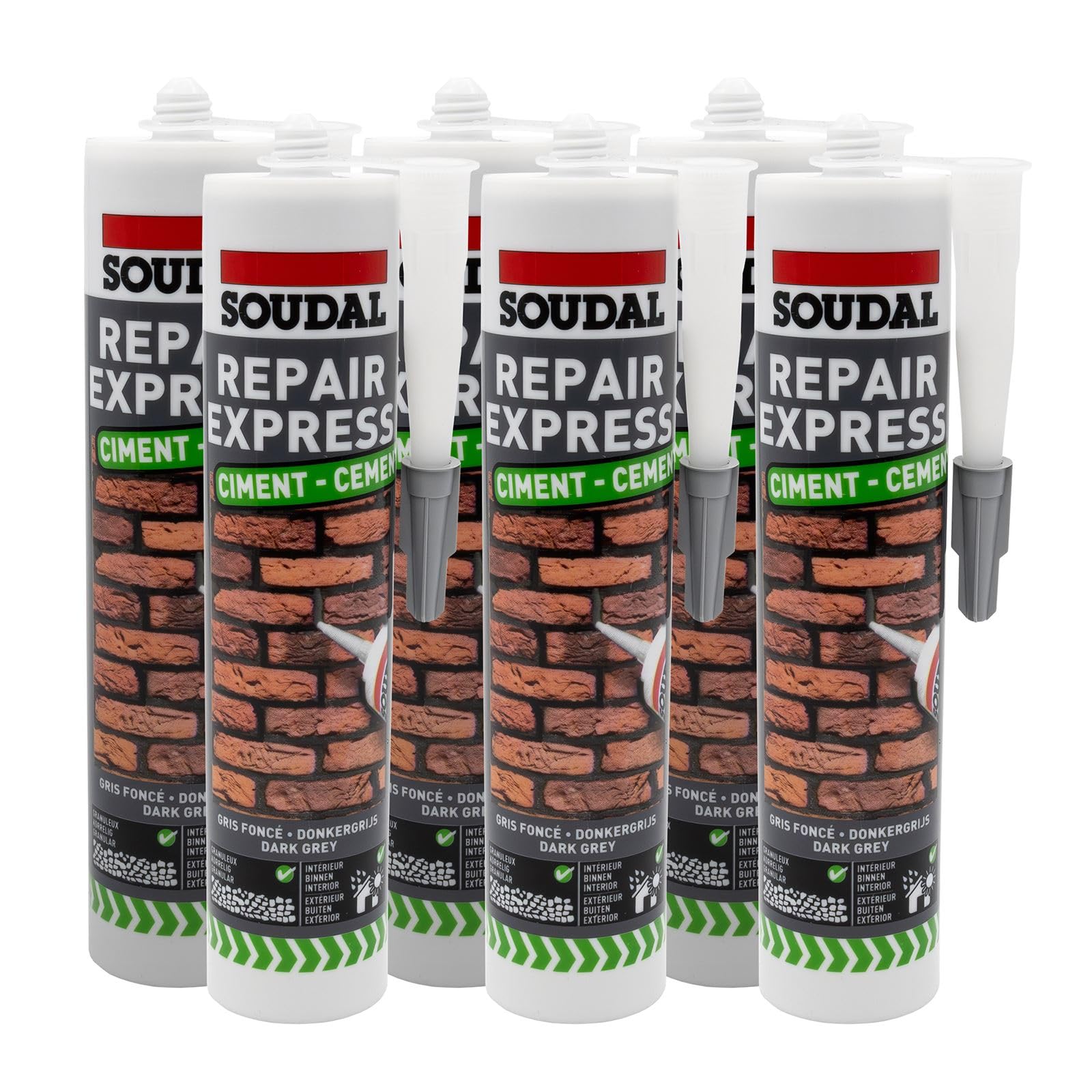 Soudal Repair Express Cement (6 Pack)Dark Grey