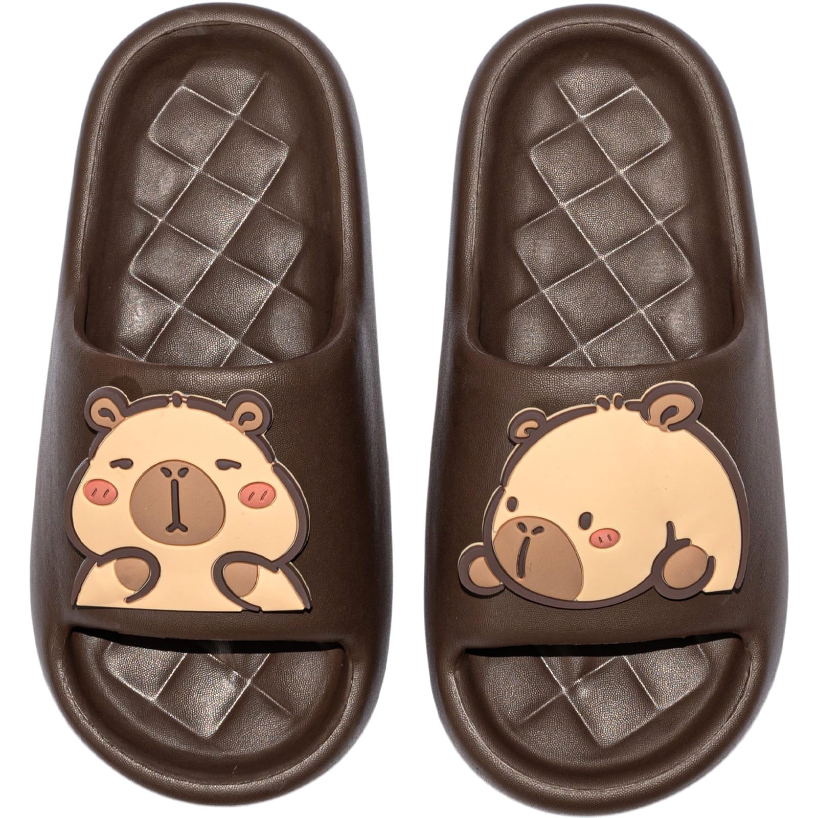 XIXITIAO Men's and Women's Capybara Slides,Cute Animal Capybara Slippers,Non Slip Quick Drying Shower Shoes,Summer Novelty Open Toe Slide