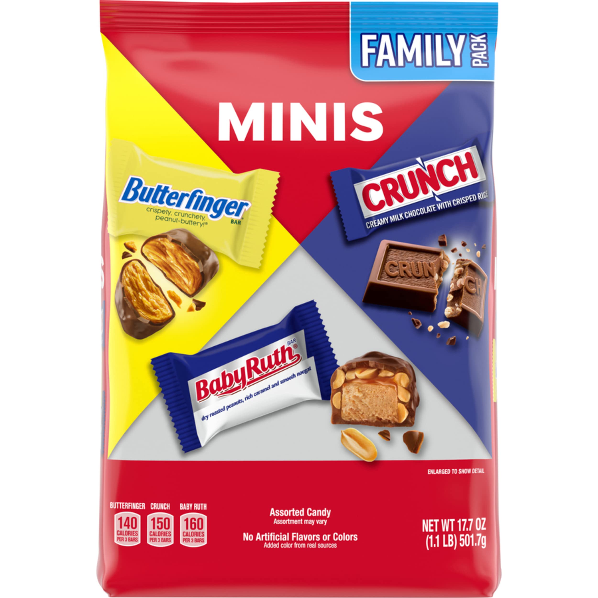 Buy Butterfinger, CRUNCH, Baby Ruth and 100 Grand—Assorted Mini Size