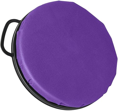 Foxtune Asiento de cubo giratorio de 360 grados, tapa de cubo de 5 galones, cojín de asiento giratorio, silencioso, cómodo, resistente al agua, para