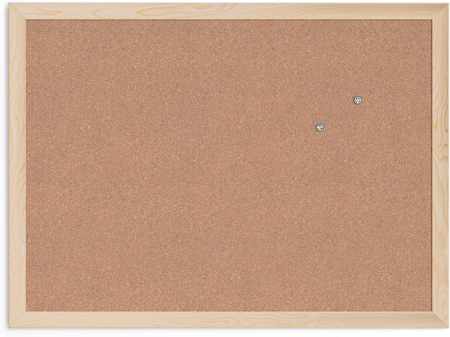 UBrands 18x24 Cork Bulletin Board with Light Birch Wood Frame - Self-Healing Surface for Office, Home, Classroom