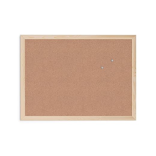 U Brands Cork Bulletin Board, 18" x 24" Inches
