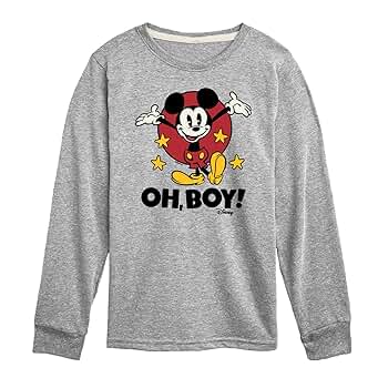 Amazon.com: Disney Mickey Mouse - Oh Boy! - Youth Long
