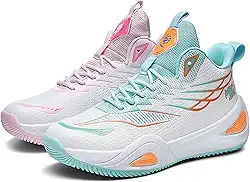 Tênis de basquete neutro unissex cano alto antiderrapante luz noturna tênis de corrida resistente ao desgaste calçados esportivos Equipamento de basquetebol