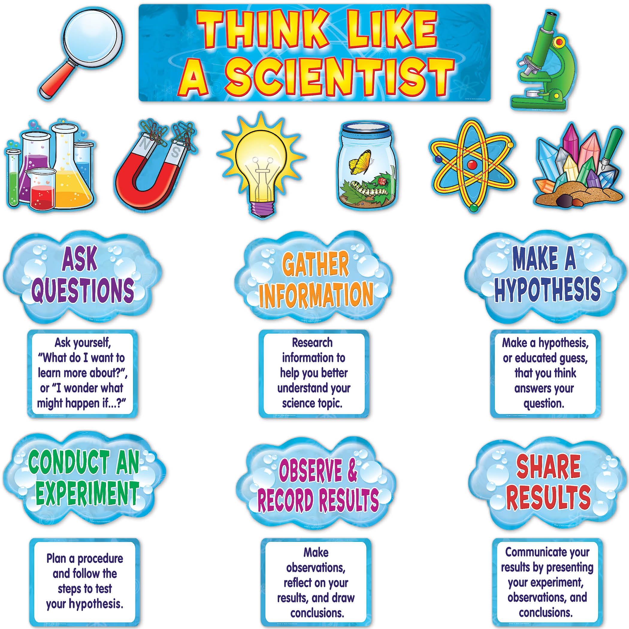 Teacher Created Resources Scientific Mini Bulletin Board Set, Small, Multi Color