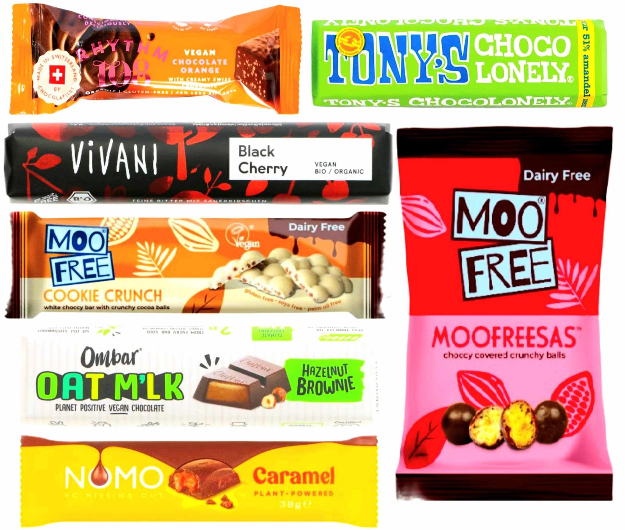 Vegan Curio Premium Chocolate Selection Hamper Gift Box | 3 x 100g Bars | Dairy Free, Plant Based, Halal | Rare Items | Hamper Exclusive To INTERGALACTIC SWEETS