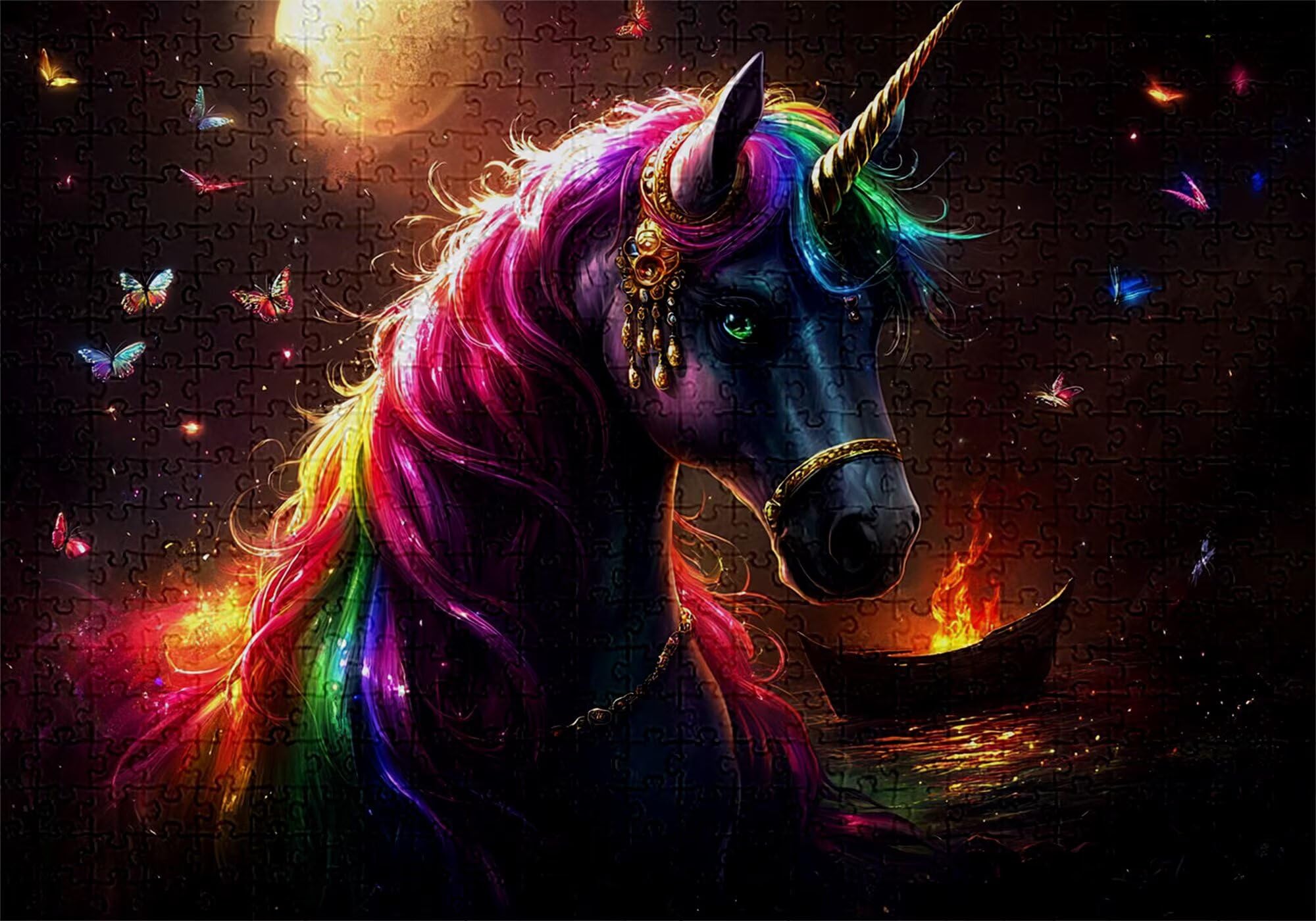 Puzzle 3000 elementów koń puzzle dla dorosłych łódź 122 x 81 cm unikalne rzemiosło klasyczne 3D drewniana układanka do rodzinnych gier aktywnych, układanka zrób to sam do dekoracji ścian domu