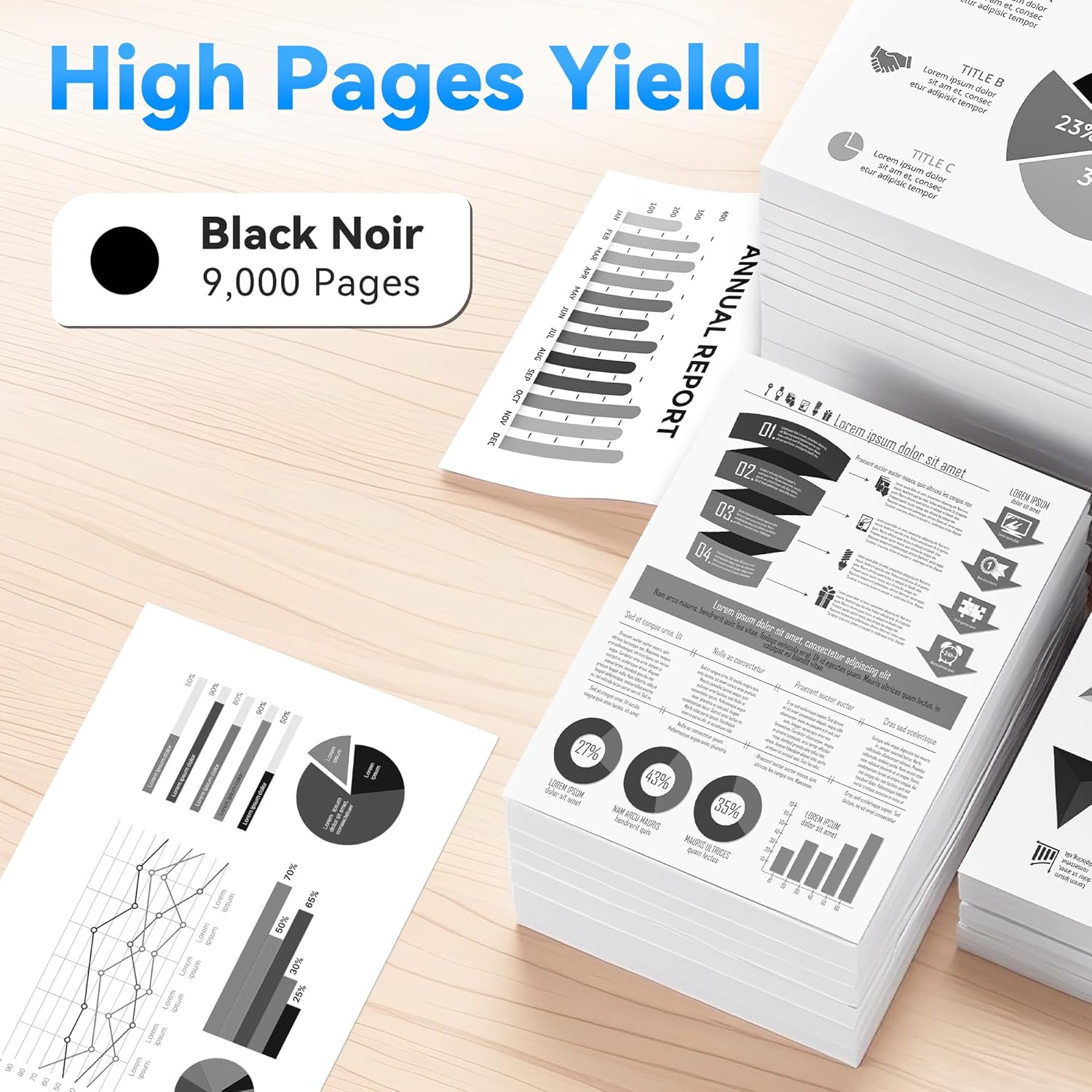 CF226X 26X Black Toner Cartridges 2 Pack Works for Pro M402dn M402n M402dw Pro MFP M426fdw M426fdn M426dw Series Printer Compatible Replacement for HP 26A CF226A 26X CF226X (Black)
