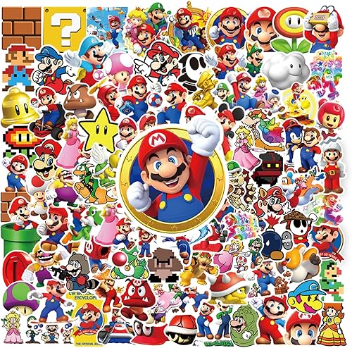 Calcomanías de anime para niños, 100 calcomanías impermeables de dibujos animados para botellas de agua, guitarras, laptop, calcomanías de vinilo