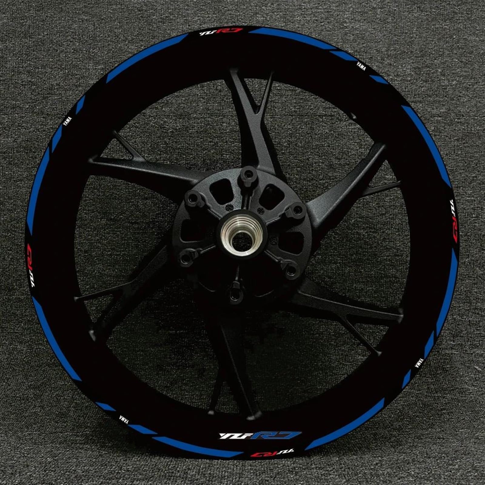 Stickers Motorcycle Wheel Stickers Night Reflective Decorative Rim for Yamaha YZFR7 YZF R7(Style 14)