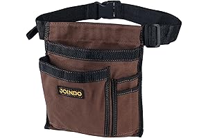 Women's Work Belt with 5 Pockets, Tool Pouch Belt, Utility Belt Bag...