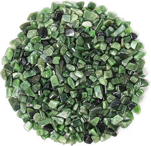 Chips de cristal de jaspe verde natural de 1.1 libras, cristales curativos, piedras preciosas de cristal triturado de jaspe verde para manualidades, disponible en Yaxa Colombia
