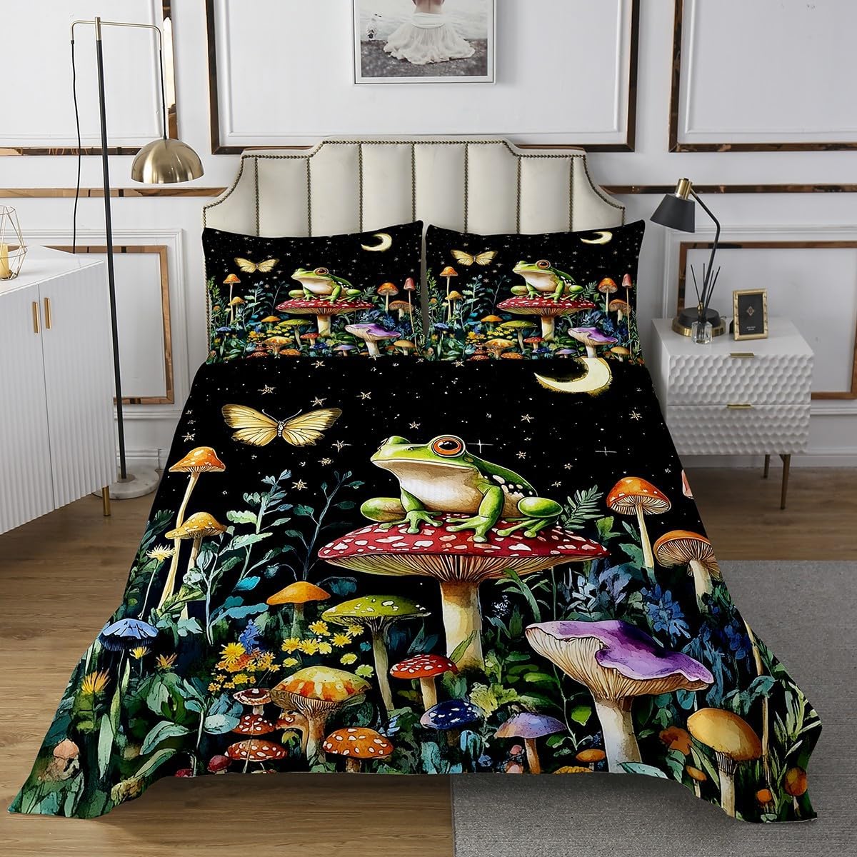 Manfei Owl Kids Bedspread Twin Size,Tropical Cactus Flowers Rustic Nature Coverlet Set,Boys Girls Room Decor,Wildlife Animal Western Desert Quilted Coverlet,Green Brown Bedding Quilt,1 Pillowcase