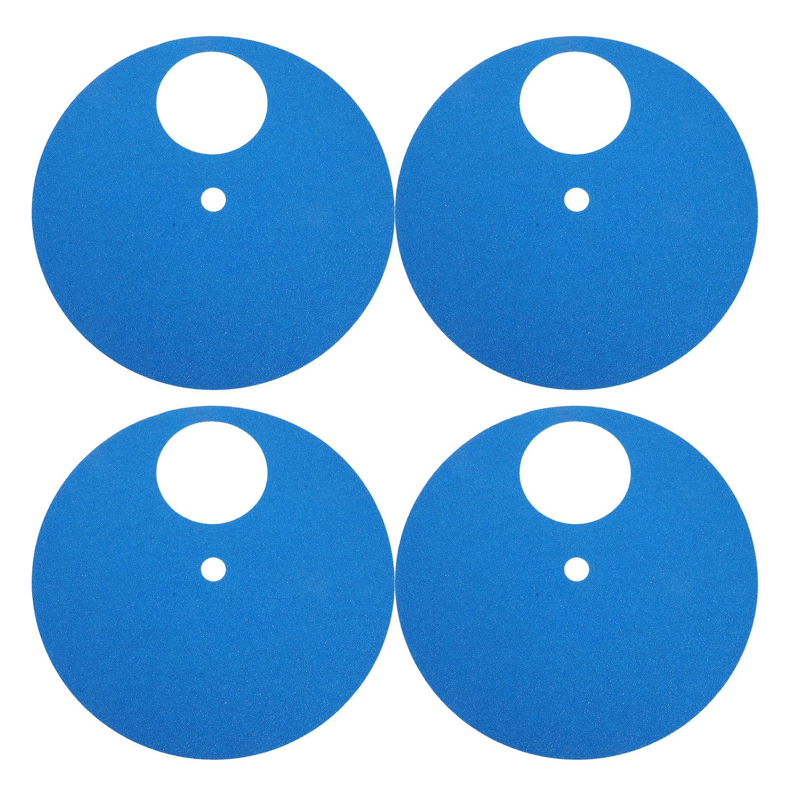 JUMPLAWN 4pcs Pet Nail Trim Sandpaper Refills, Self Adhesive Sandpaper Sheets for Dog Scratch Board, Cat Claw File, Heavy Duty Replacement Pads for Claw Care Blue