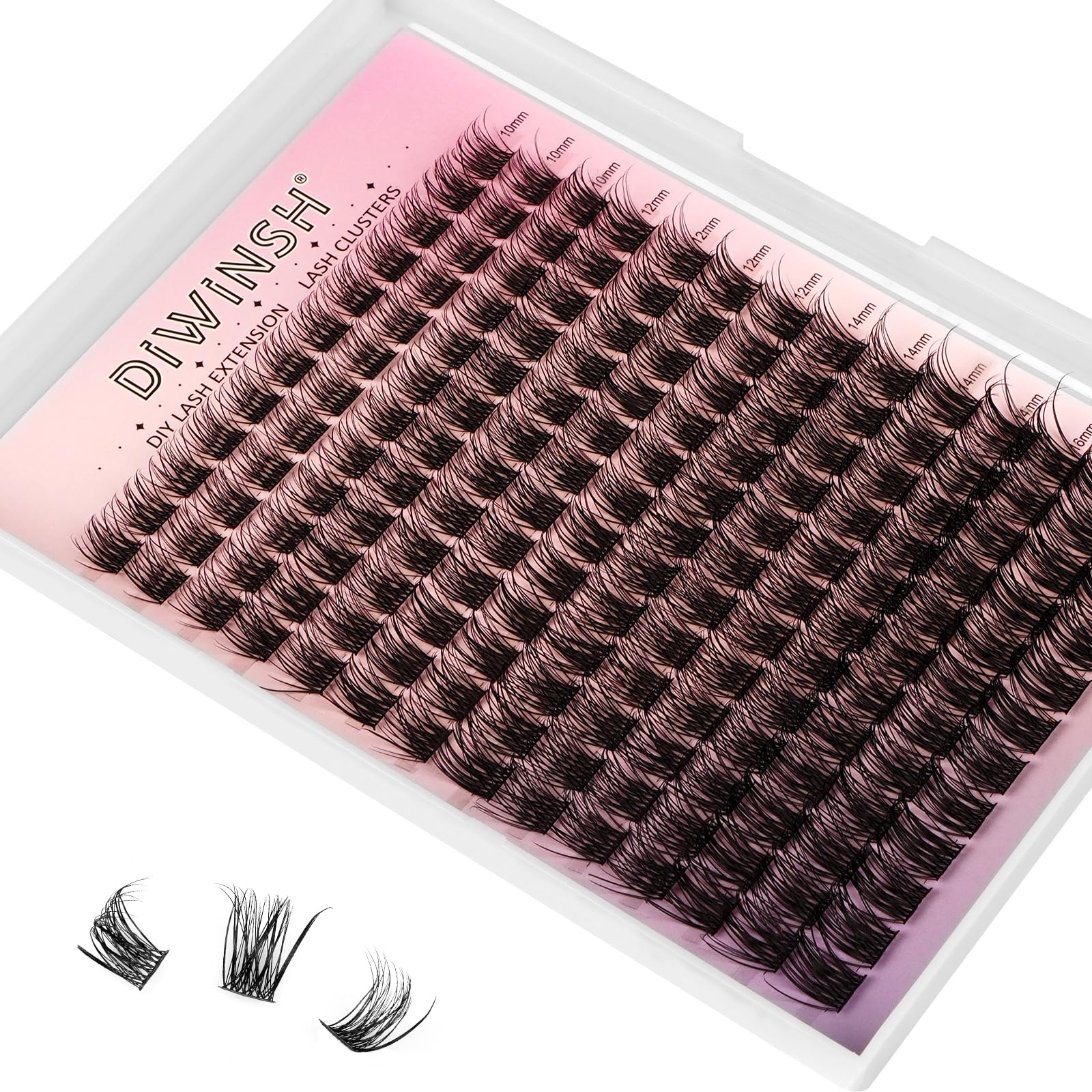Wimpern Cluster Einzeln DIY Cluster Wimpern D Curl Individuelle Wimpern Extensions Wimpernverlängerung Volume Wimpernbüschel Wimpern zu Hause