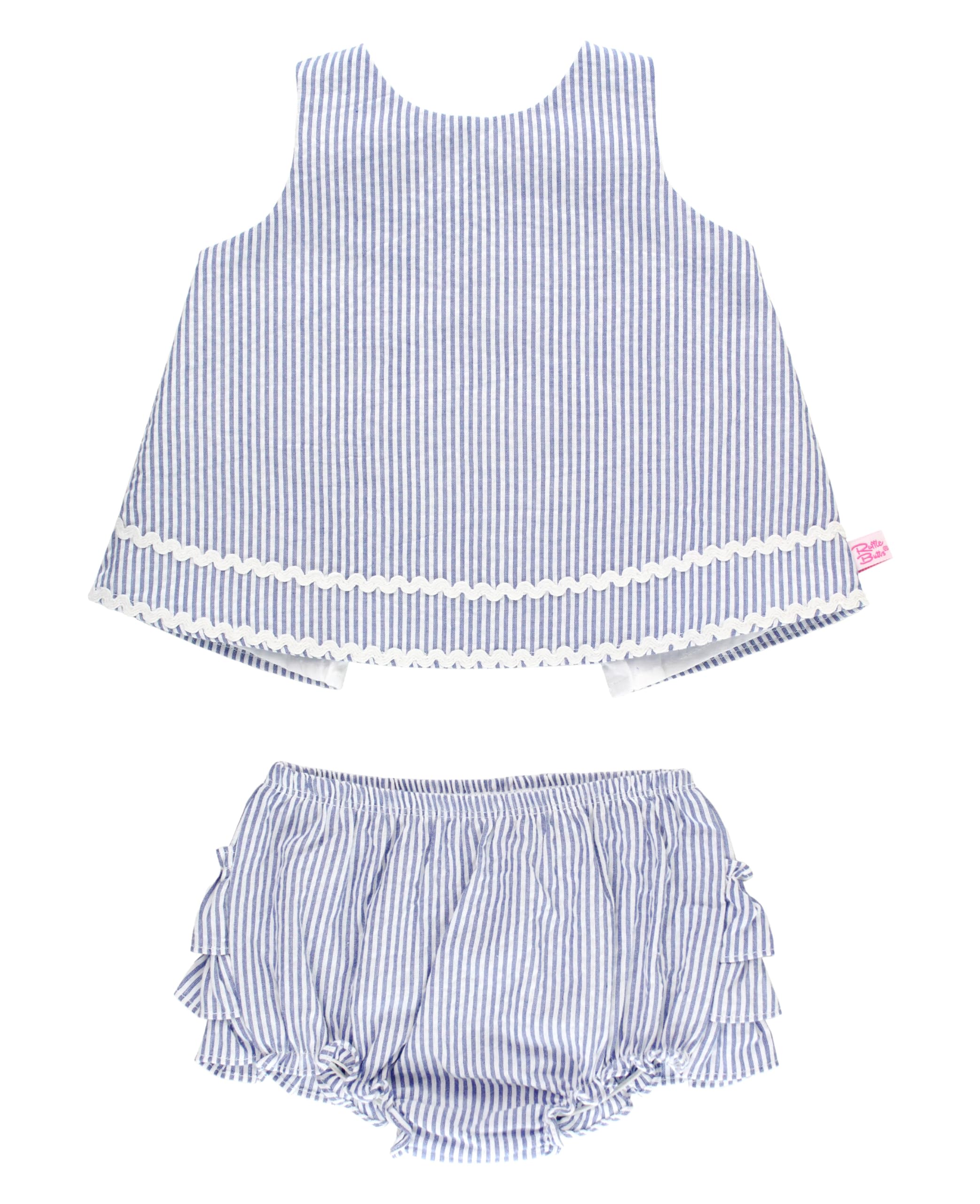 RuffleButts Baby/Toddler Girls Swing Top & Bloomer Coordinated Set