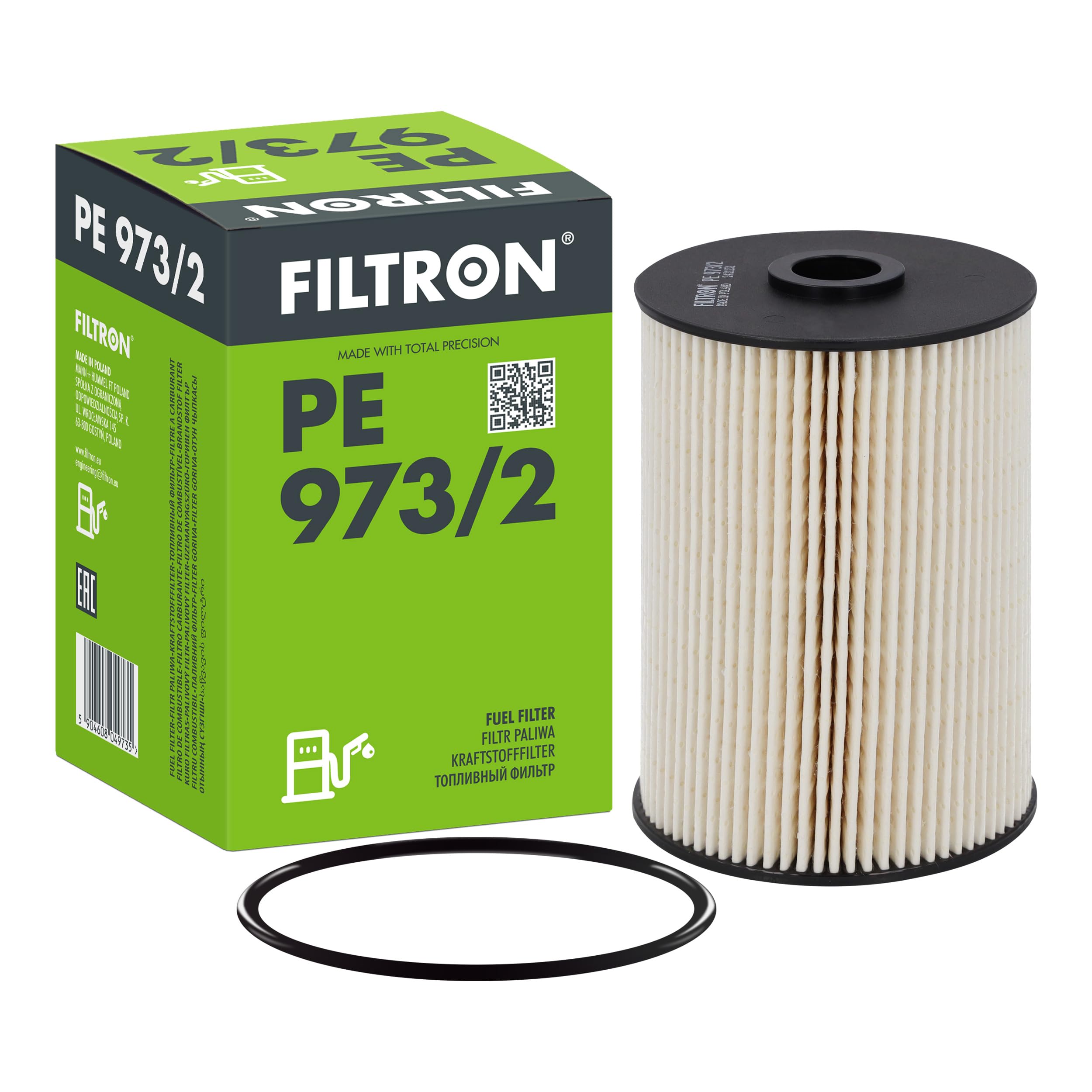 FILTRON PE 973/2 Kraftstofffilter - für PKW + TRANSPORTER | Für PKW, Schutz Des Kraftstoffsystems, Stabiler Kraftstofffluss, Robuste Bauweise, Entwickelt für Optimalen Schutz