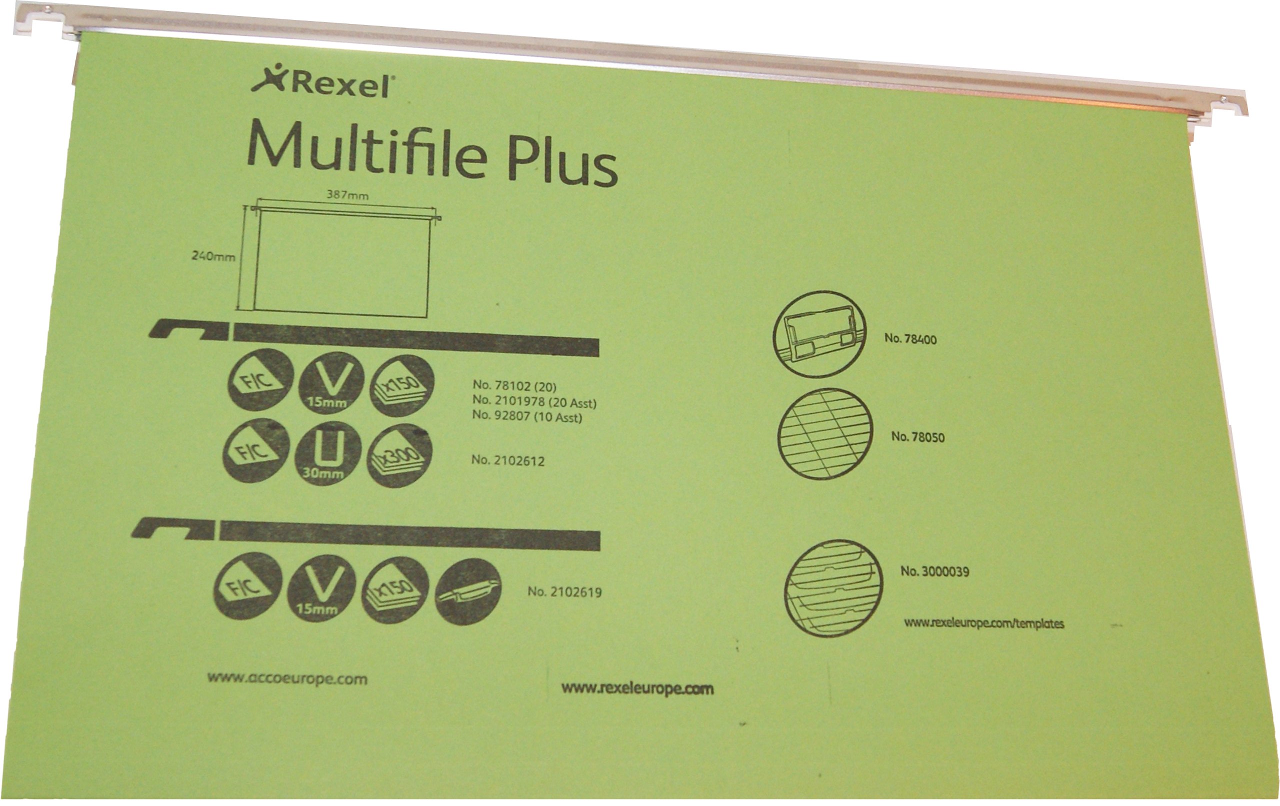 Rexel Foolscap Suspension Files with Tabs and Inserts for Filing