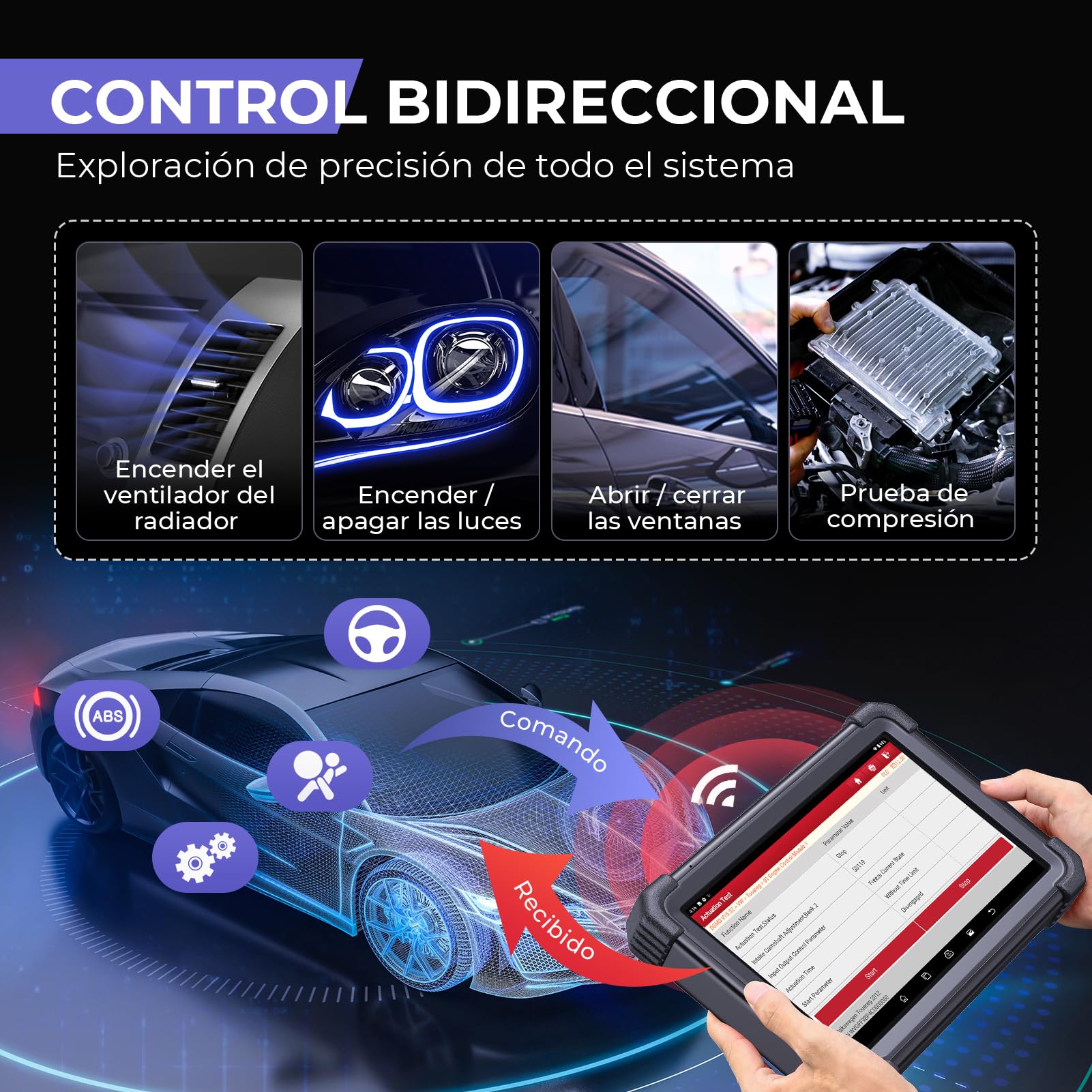 LAUNCH X431 PRO3 APEX OBD2 - Herramienta de diagnóstico para mecánico, codificación en línea, tarjeta de topología, CAN FD y DoIP, 50+ servicios, diagnóstico de todo sistema, funciones de guía, FCA y