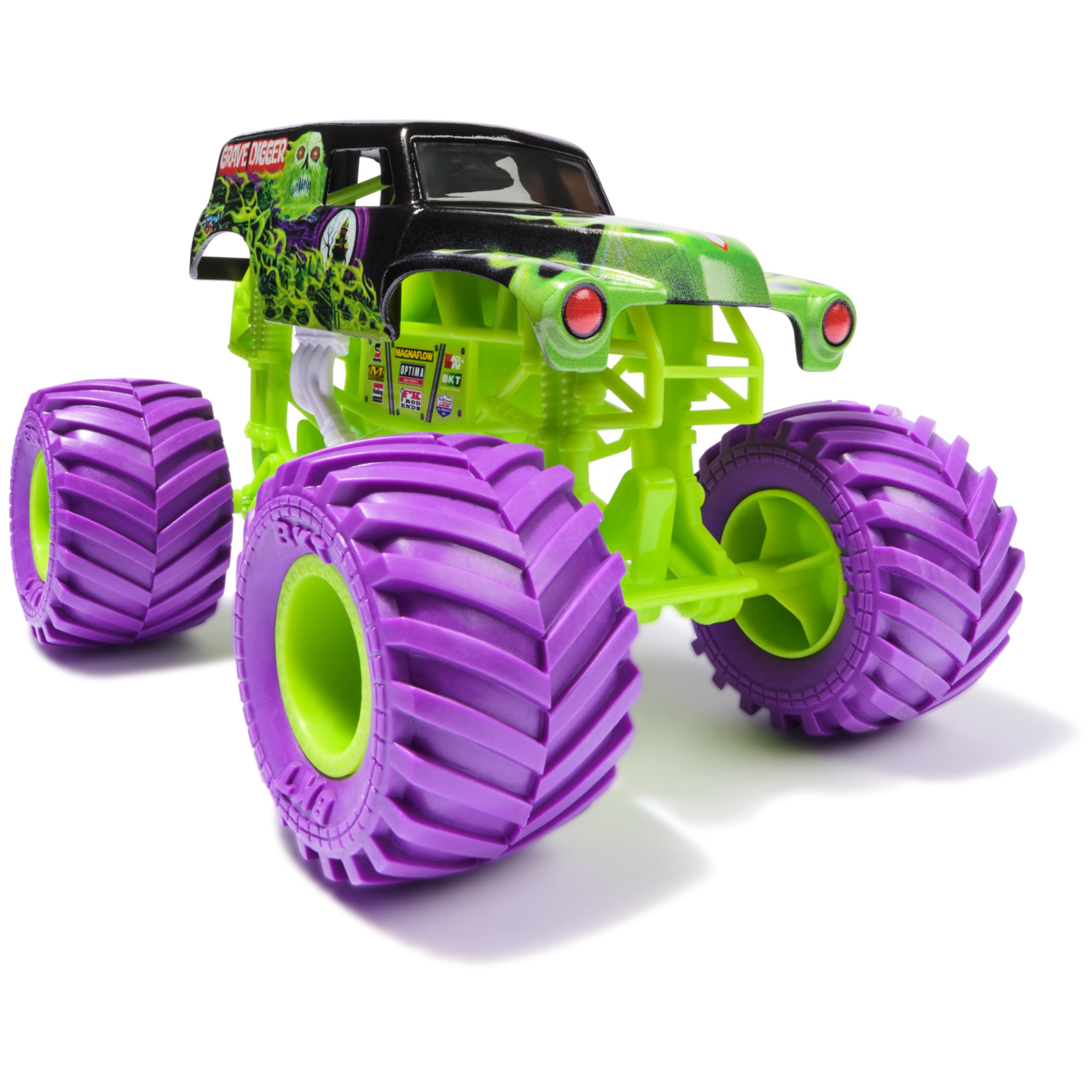 Monster Jam, Camion mostro ufficiale per tomba, veicolo da collezione pressofuso, scala 1:24, giocattoli per bambini per ragazzi e ragazze dai 3 anni in su