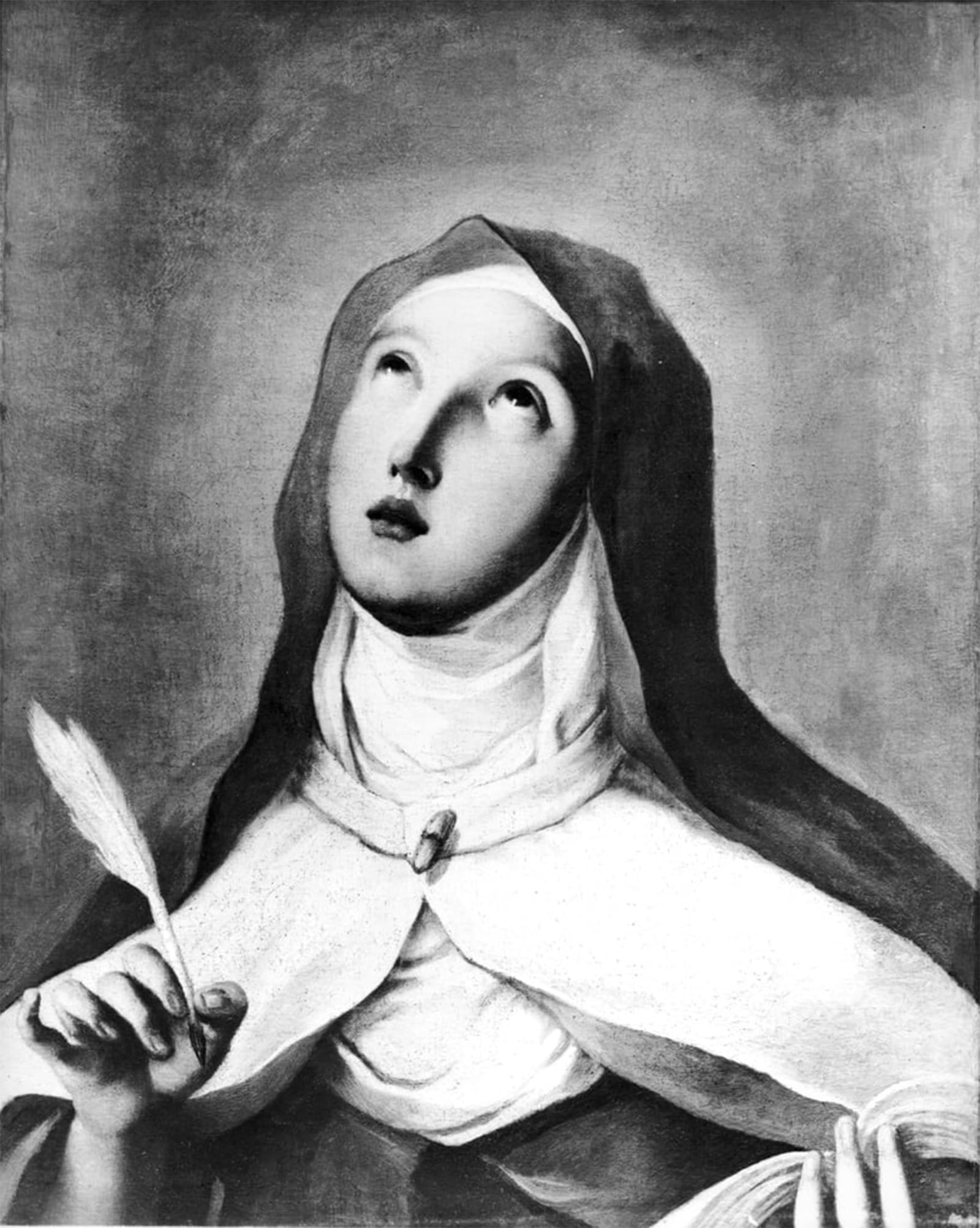 SERENDIPITP Retro Picture Poster Wall Art Pictures Painting St Teresa of Avila by Francisco De Goya Wall Art Canvas Print for Wall Decor 60x90cm