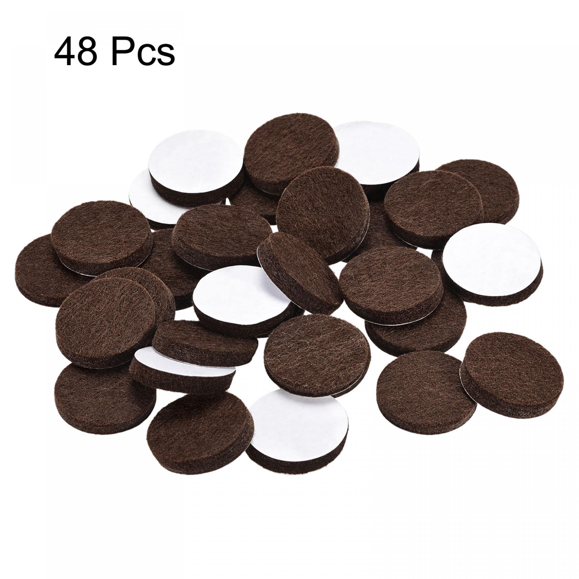 Uxcell Furniture Pads - Self Adhesive 22mm Dia 5mm Thick Felt - View #3