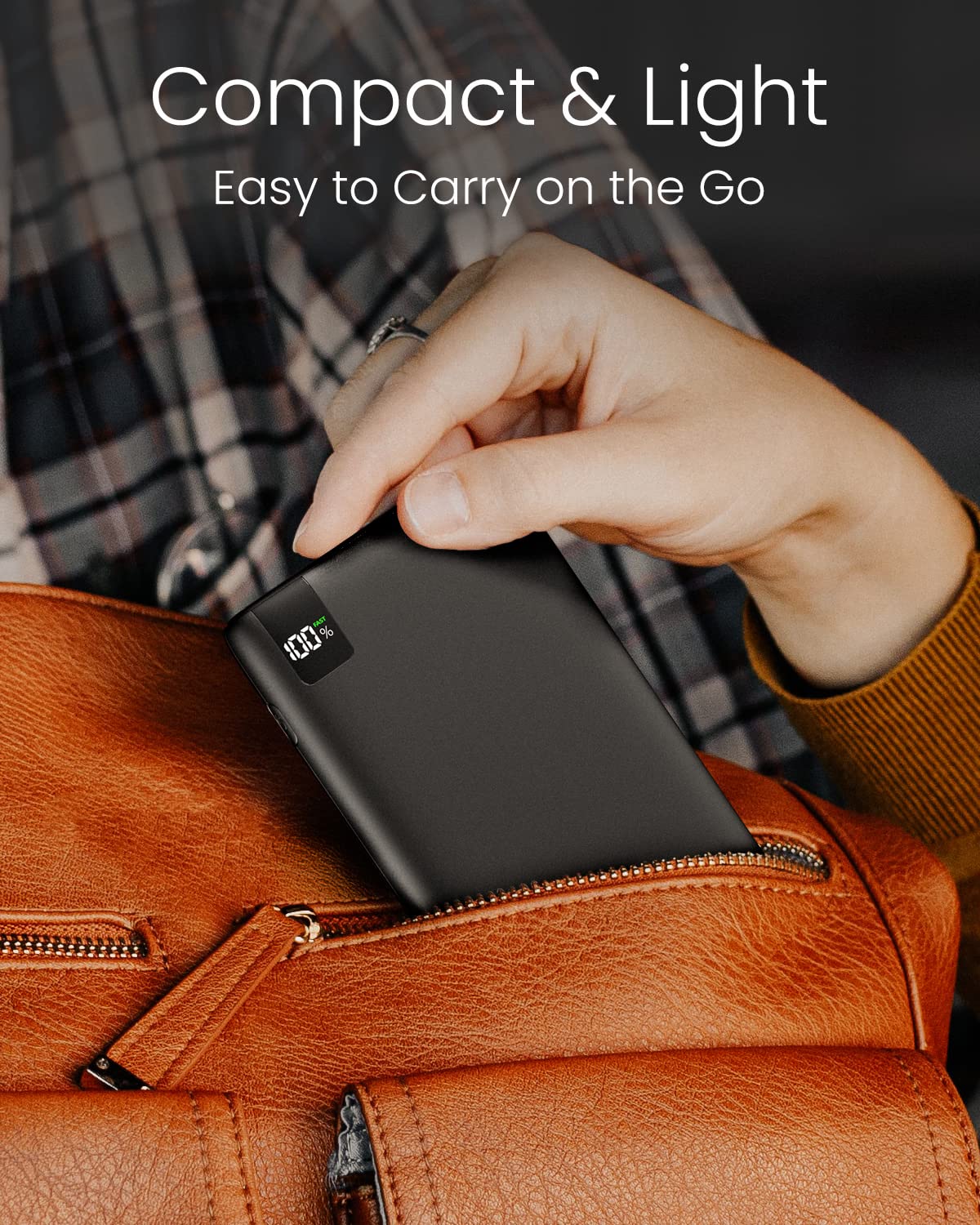 A ADDTOP Batterie Externe Magnétique 10000mAh, Charge Rapide 22,5W USB A & 20W USB C – Ultra Fin Chargeur Portable Sans Fil Avec LED, Power Bank Compatible IPhone 17/16/15/14/13/12 Pro Max