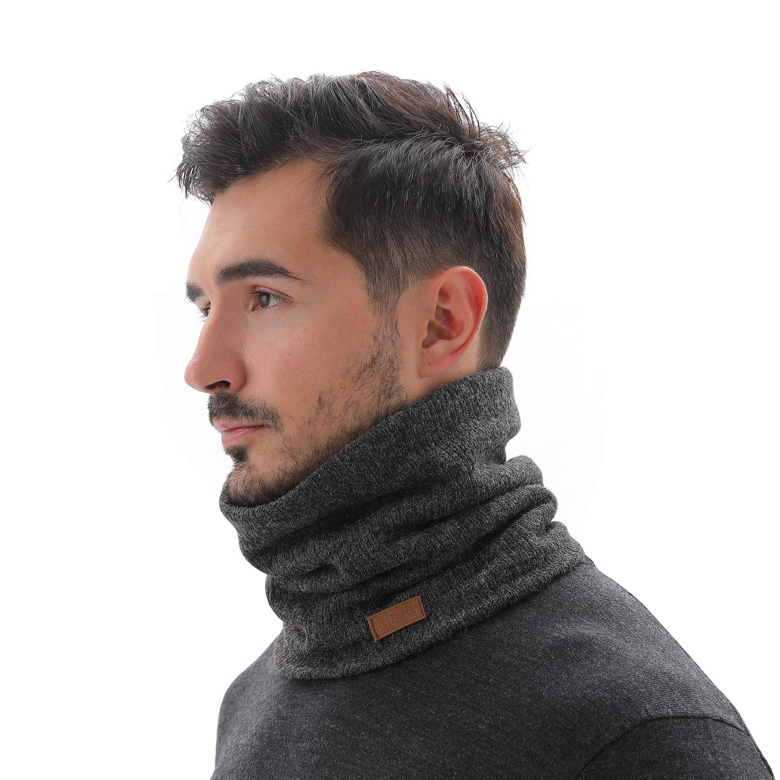NovForth Scaldacollo Caldo e Morbido a 2 Strati in Maglia e Peluche, Sciarpa da Donna e da Uomo, Accessorio Pratica Indispensabile per Affrontare il Freddo