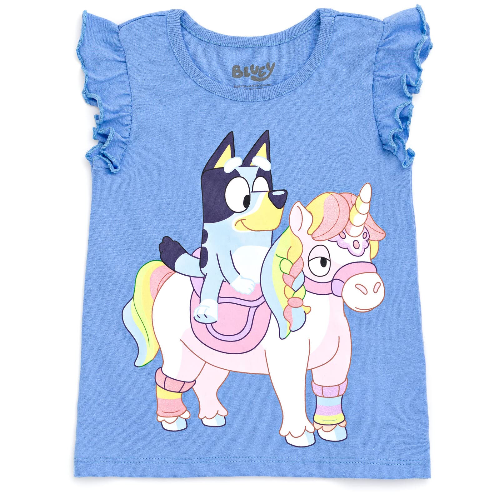 Bluey Girls 4-Pack Short Sleeve T-Shirts Toddler to Little Kid product thumbnail 5