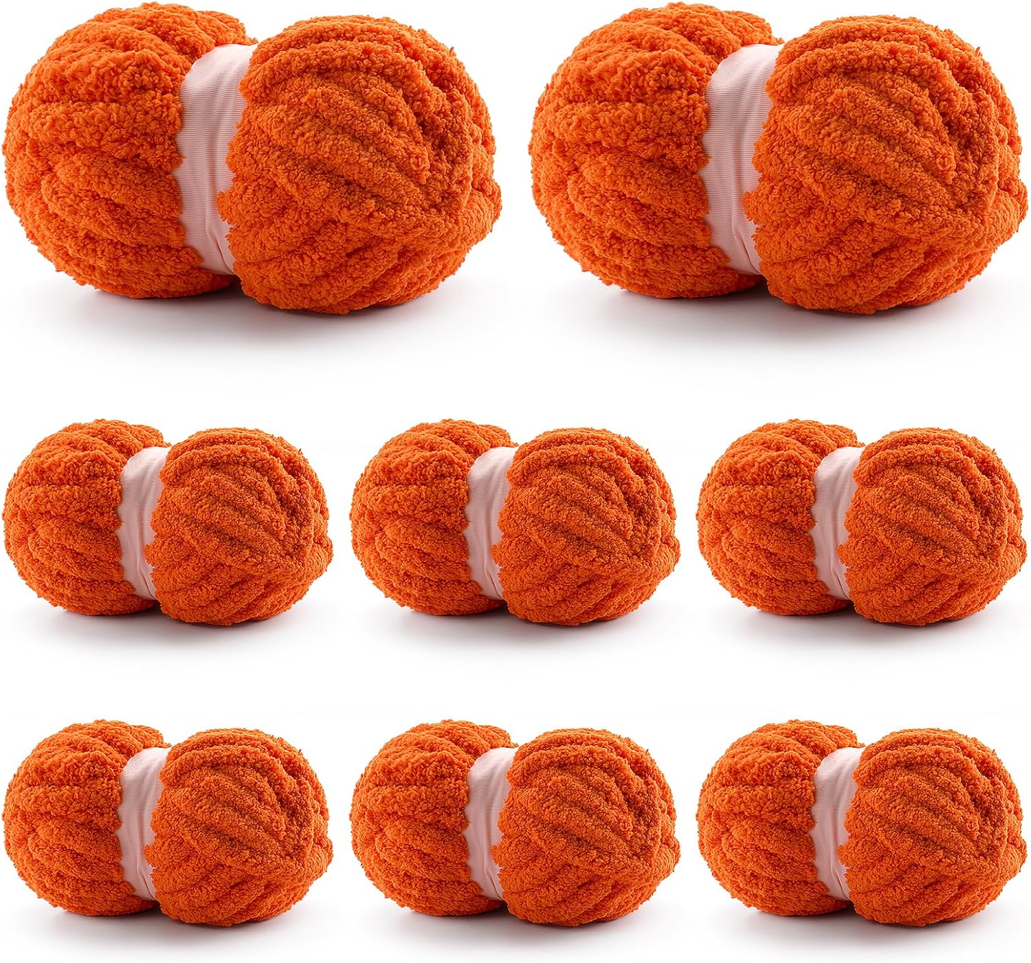 Amazon com: 8 Pack Chunky Yarn for Hand Knitting Chenille Yarn for
