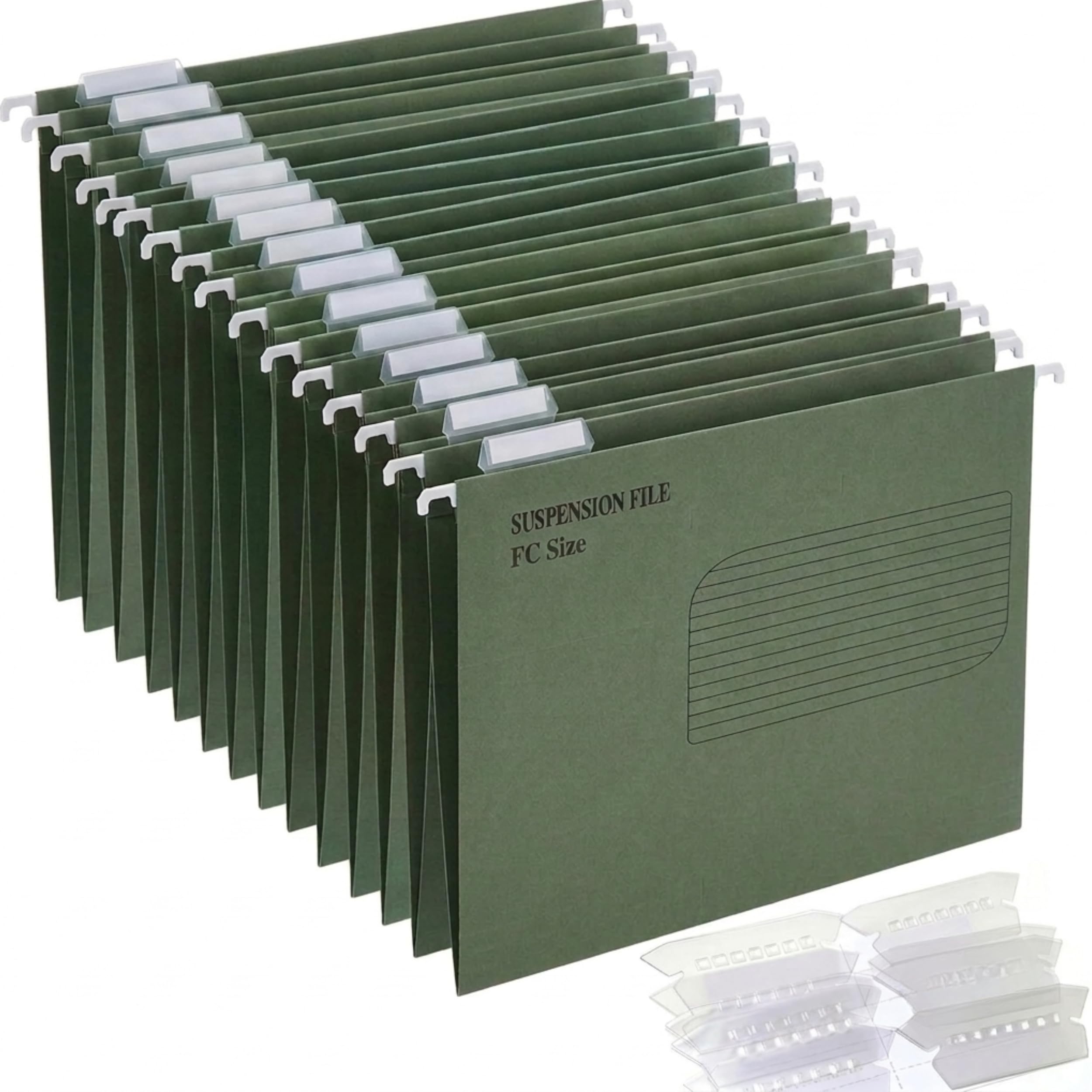 Hanging Suspension Files Tabs Insert Filing Cabinet Foolscap File Filing Folders (20)