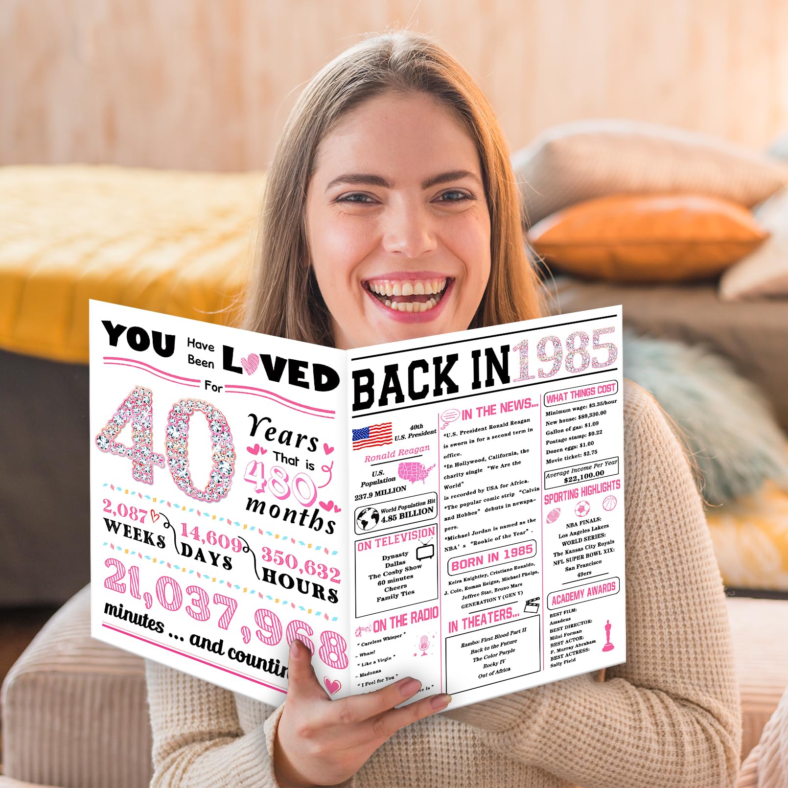 Birthday Card 40th Bday Gifts For Her 40th Birthday Gifts RooRuns