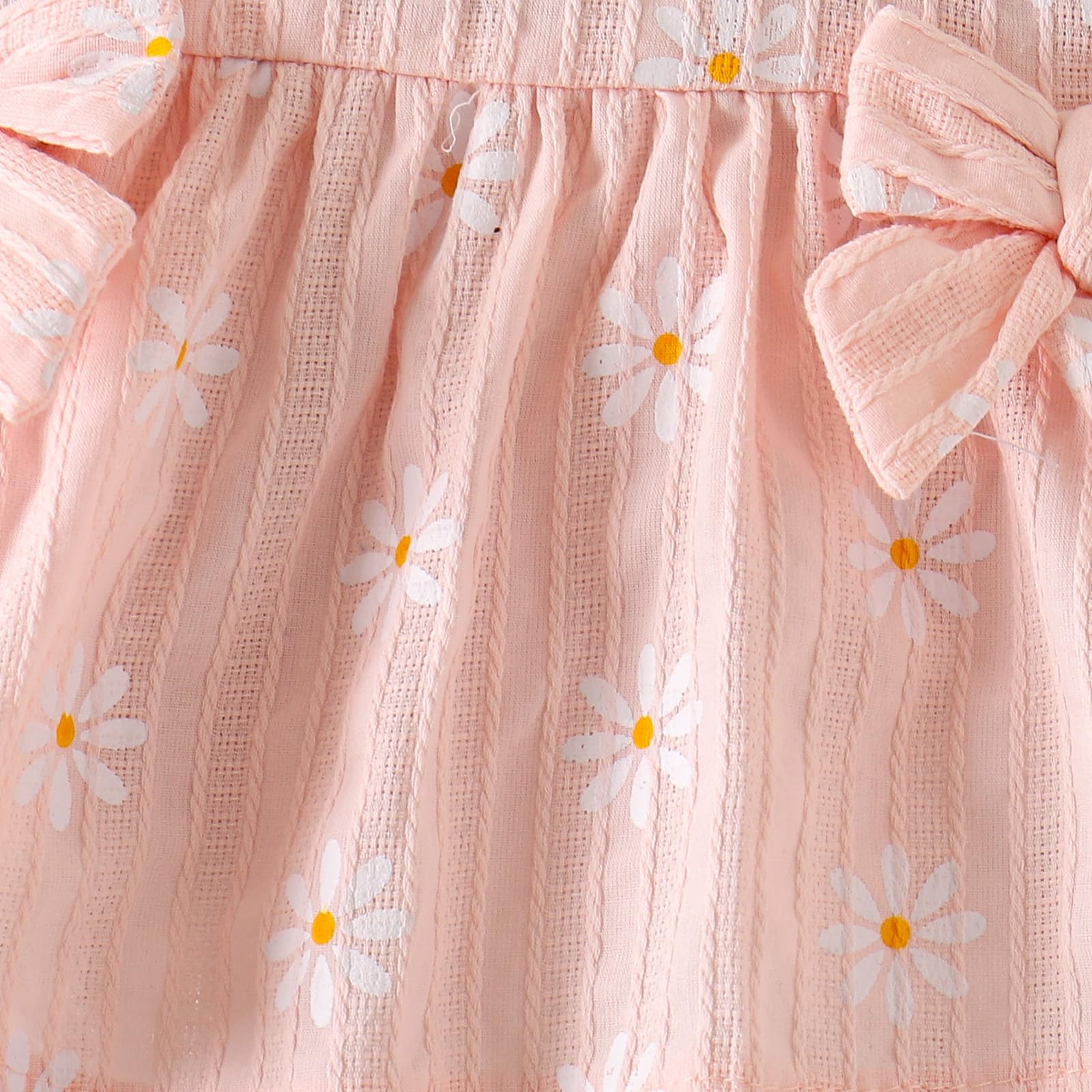 Ropa Verano Para Niña Linda Blusa con Volantes y Margaritas Pantalones Cortos Conjunto de Conjuntos Para Niña Pequeña - 5