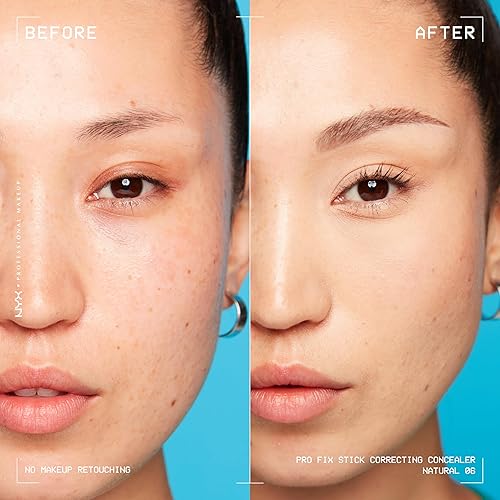 Vista 24 de NYX PROFESSIONAL MAKEUP - Corrector de piel en barra Pro Fix Stick, de cobertura media aplicable en capas, tono verde 0.1 VERDE