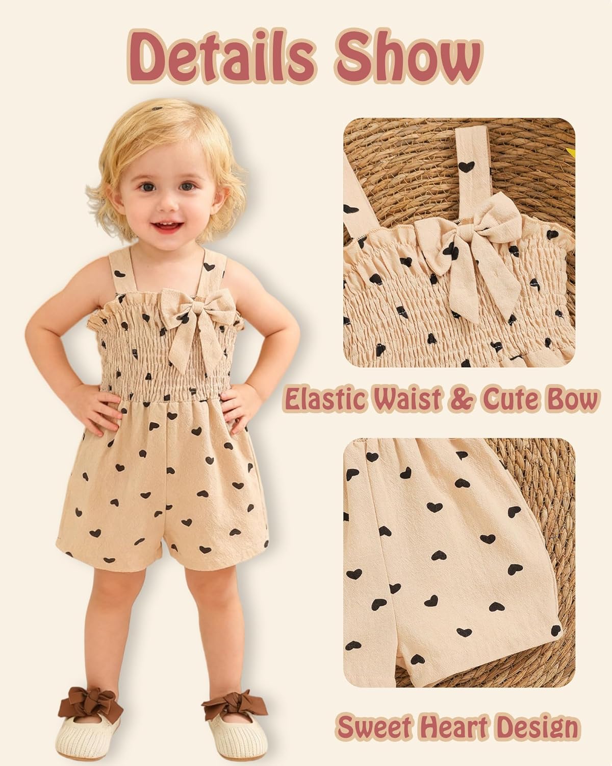 Baby Girl Clothes Toddler Girl Summer Outfit Infant Romper Ruffle Sleeveless Tank Top Jumpsuit 6M-3T - Image 5