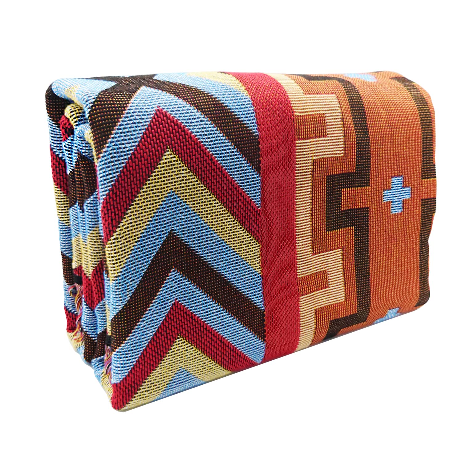 Picnic Blanket, 100% Soft Cotton Beach Blanket, 51'' X 63'' Throw Blanket Light Weight, for Bed Chair Couch Sofa, Outdoor Blanket, Yoga Blanket, Camping Blanket, Car Blanket, Woven Blanket