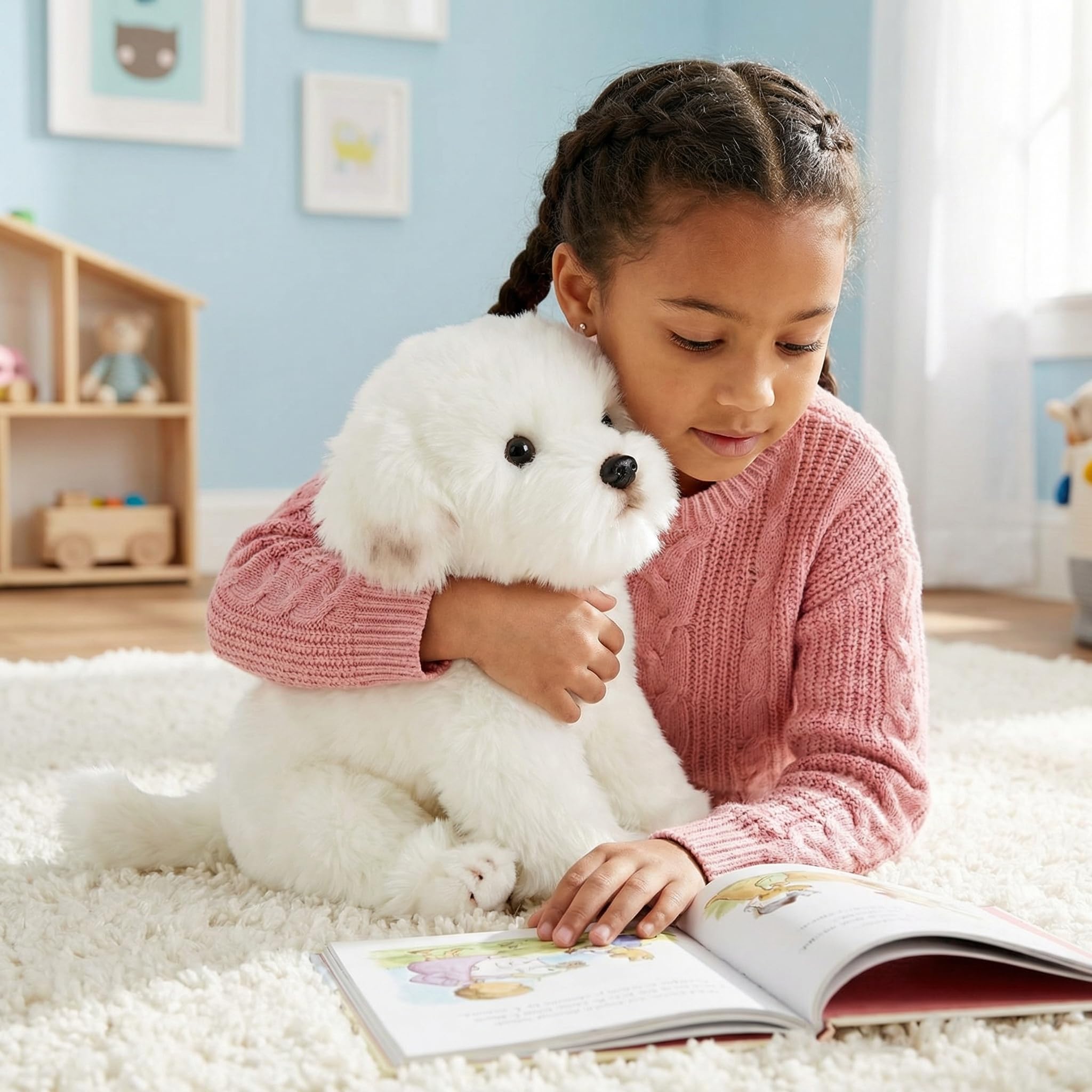 Amazon.co.jp: 小さなハートのマルチーズぬいぐるみ 犬のぬいぐるみ
