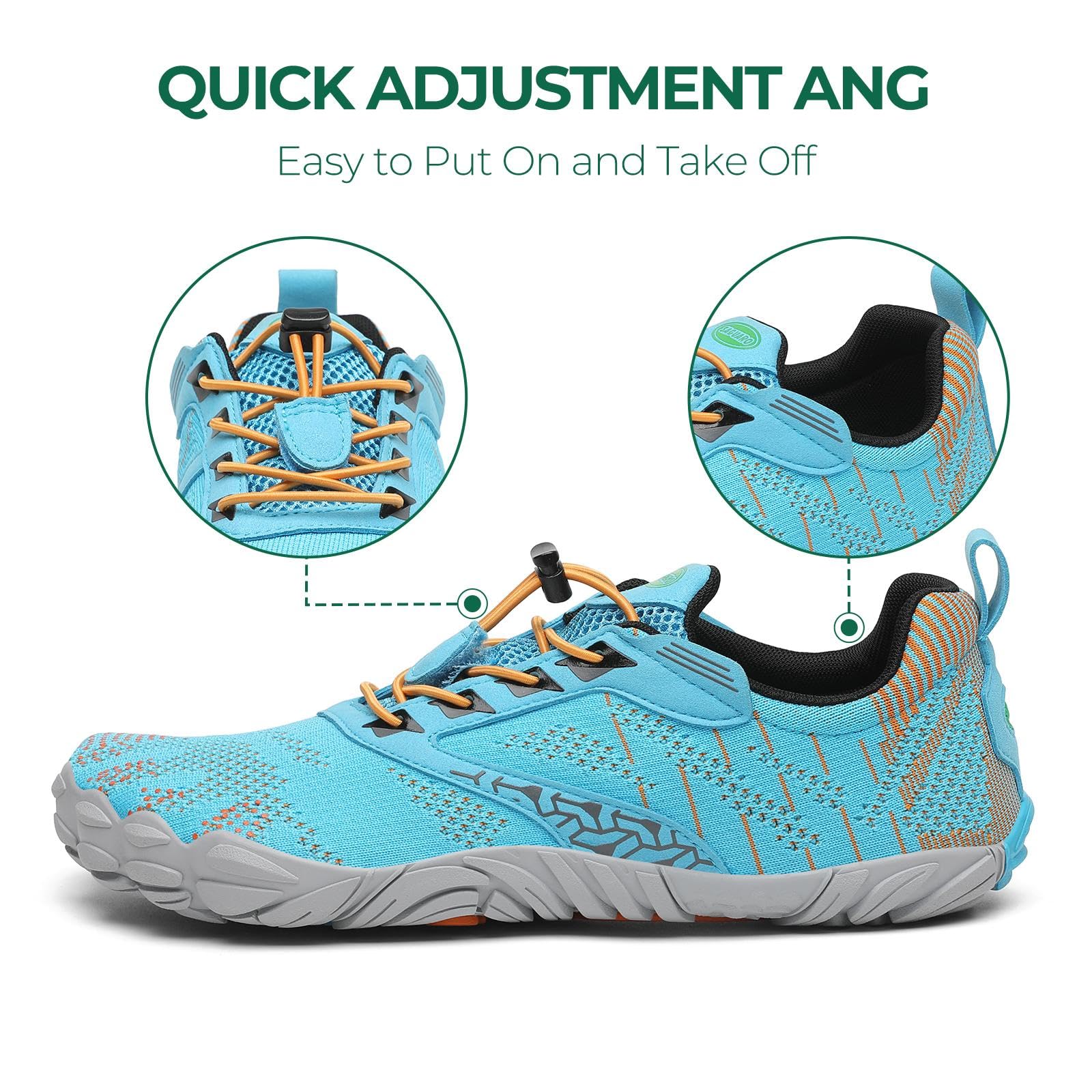 SAGUARO Scarpe Barefoot Shoes Minimaliste Scarpe da Trail Running Uomo Donna Gr.36-48