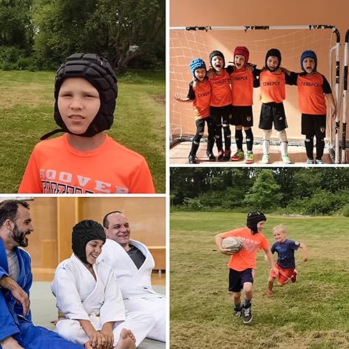 Miniatura 6 de Surlim Casco de rugby, protector para la cabeza, para fútbol, scrum, suave, protector para niños y jóvenes