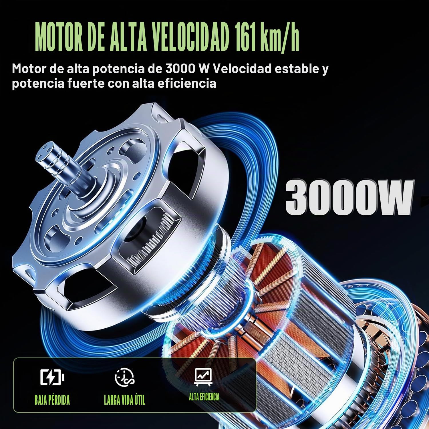 Soplador de batería de 21 V, soplador de hoja con batería de 3,0 Ah, 120 CFM/100 MPH, 5 velocidades, soplador de hojas inalámbrico para el mantenimiento del césped, remoción de nieve y eliminación de