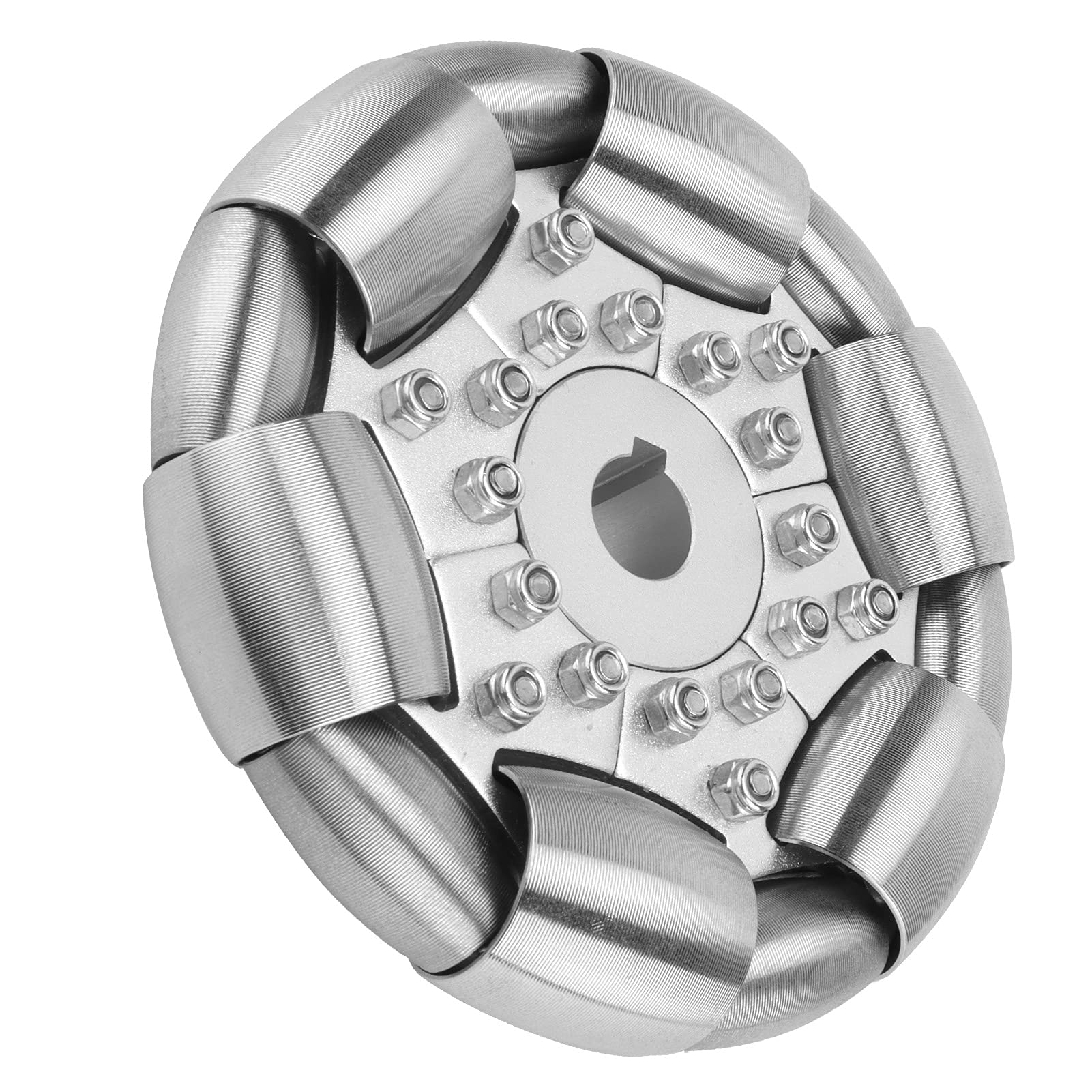 100 mm Omni Wheel Trwałe wałki ze stali nierdzewnej dla balansu kulki 14183 Wysoka precyzyjna RC Podwozie koła napędowe
