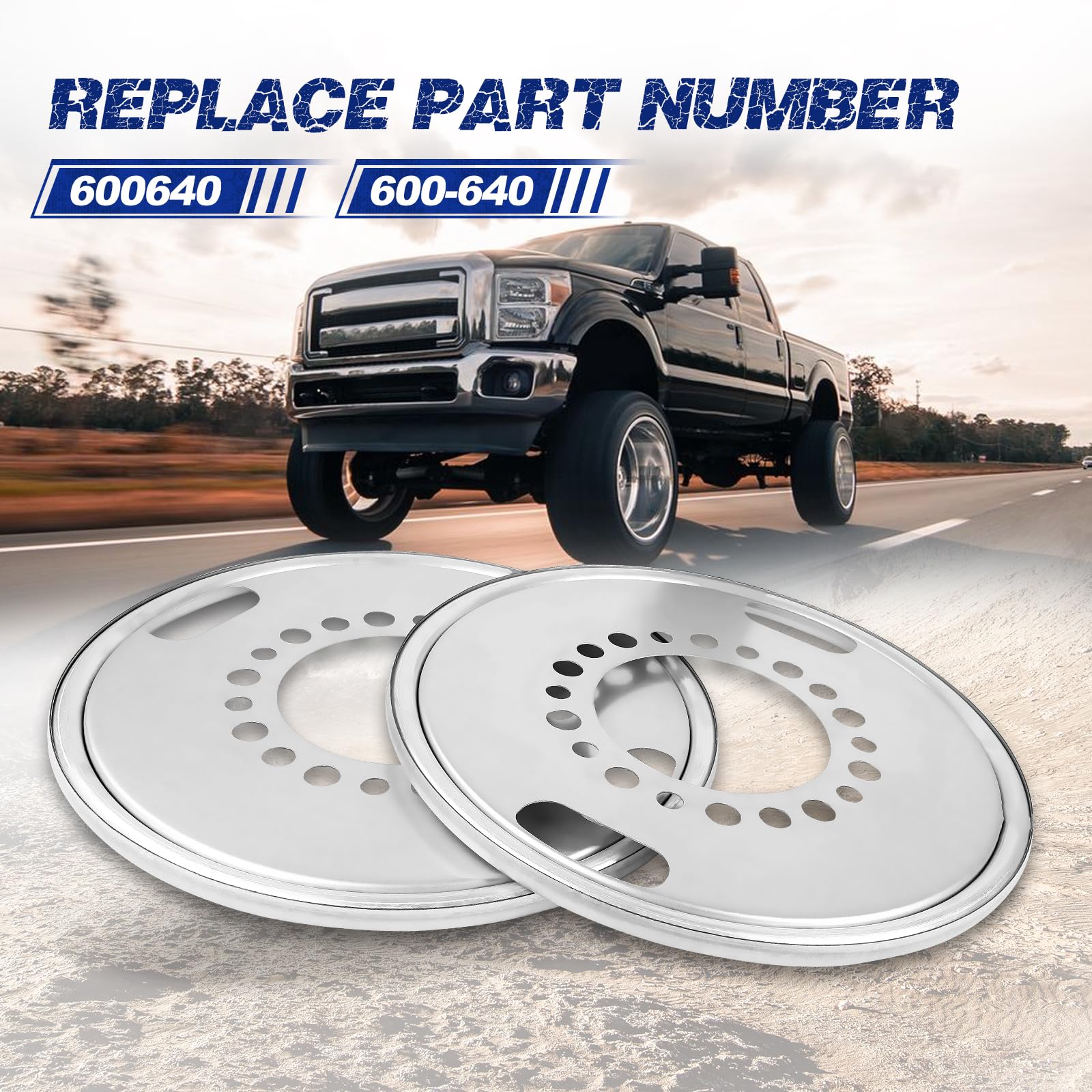 600-640 - 2 piezas de equilibrador de rueda de dirección para camiones, autobuses, autocaravanas, ruedas de 22.5 pulgadas