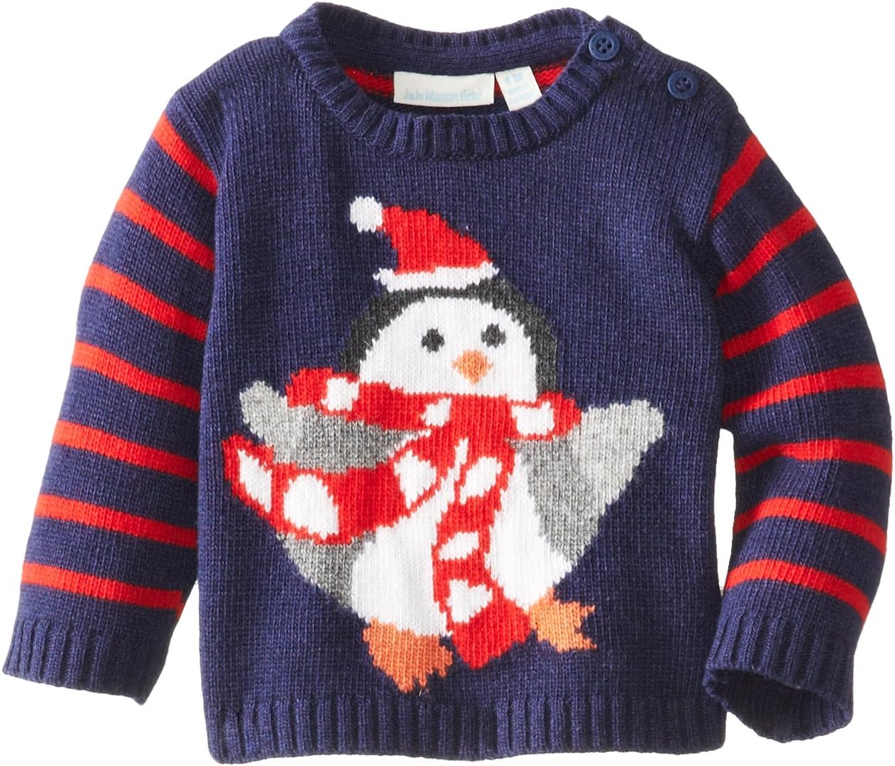 JoJo Maman Bebe Little Boys' Penguin Jumper
