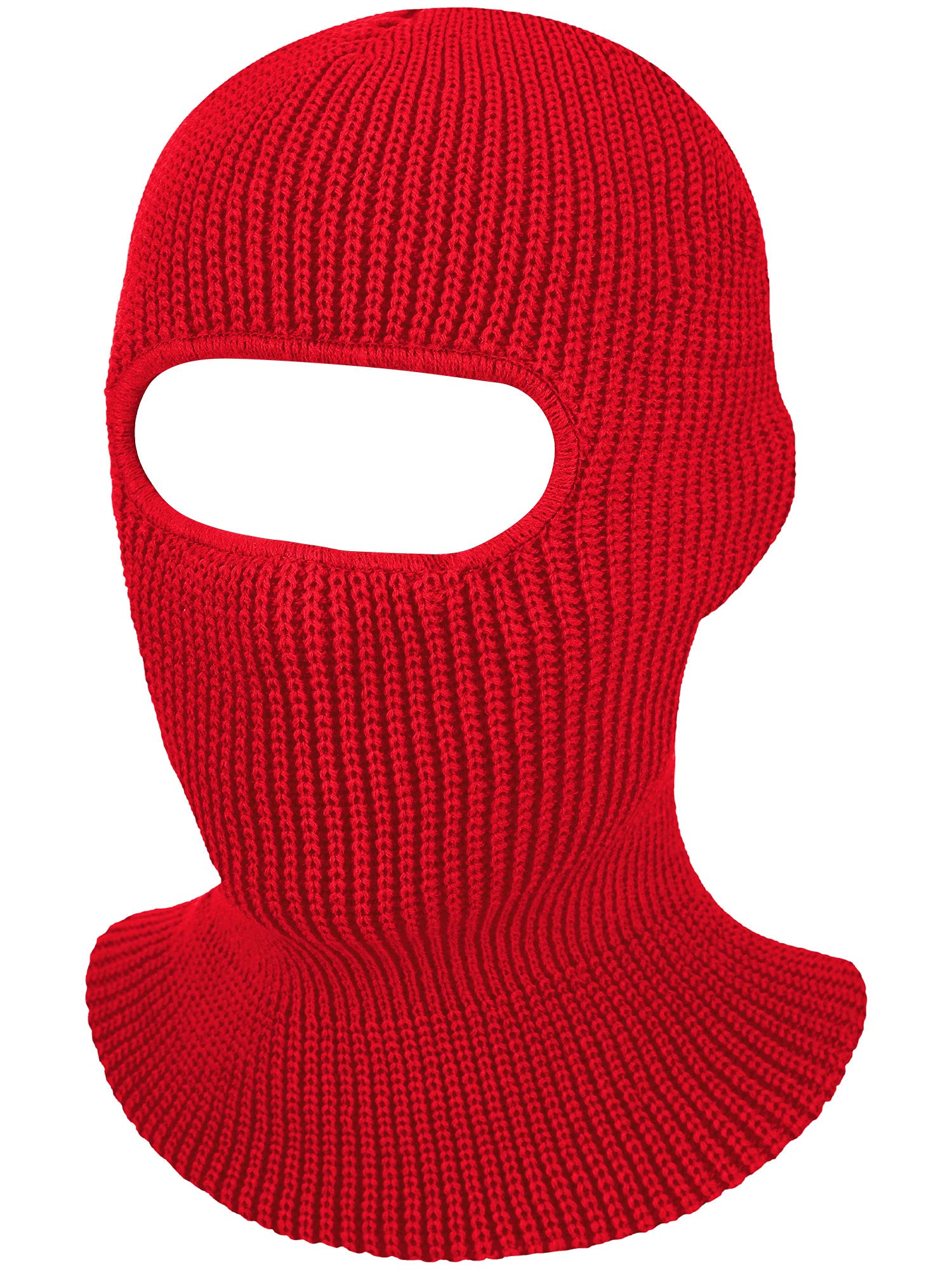GeyogaBalaclava Face Mask Soft Breathable Multipurpose Windproof Balaclava 1 Hole Knitted Ski Mask Balaclava Adult Winter Motorcycle Balaclava
