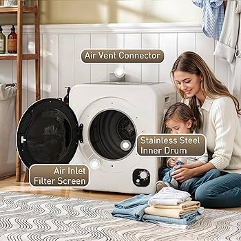 Amazon.com: HOMCOM 120V Portable Clothes Dryer, 1300W