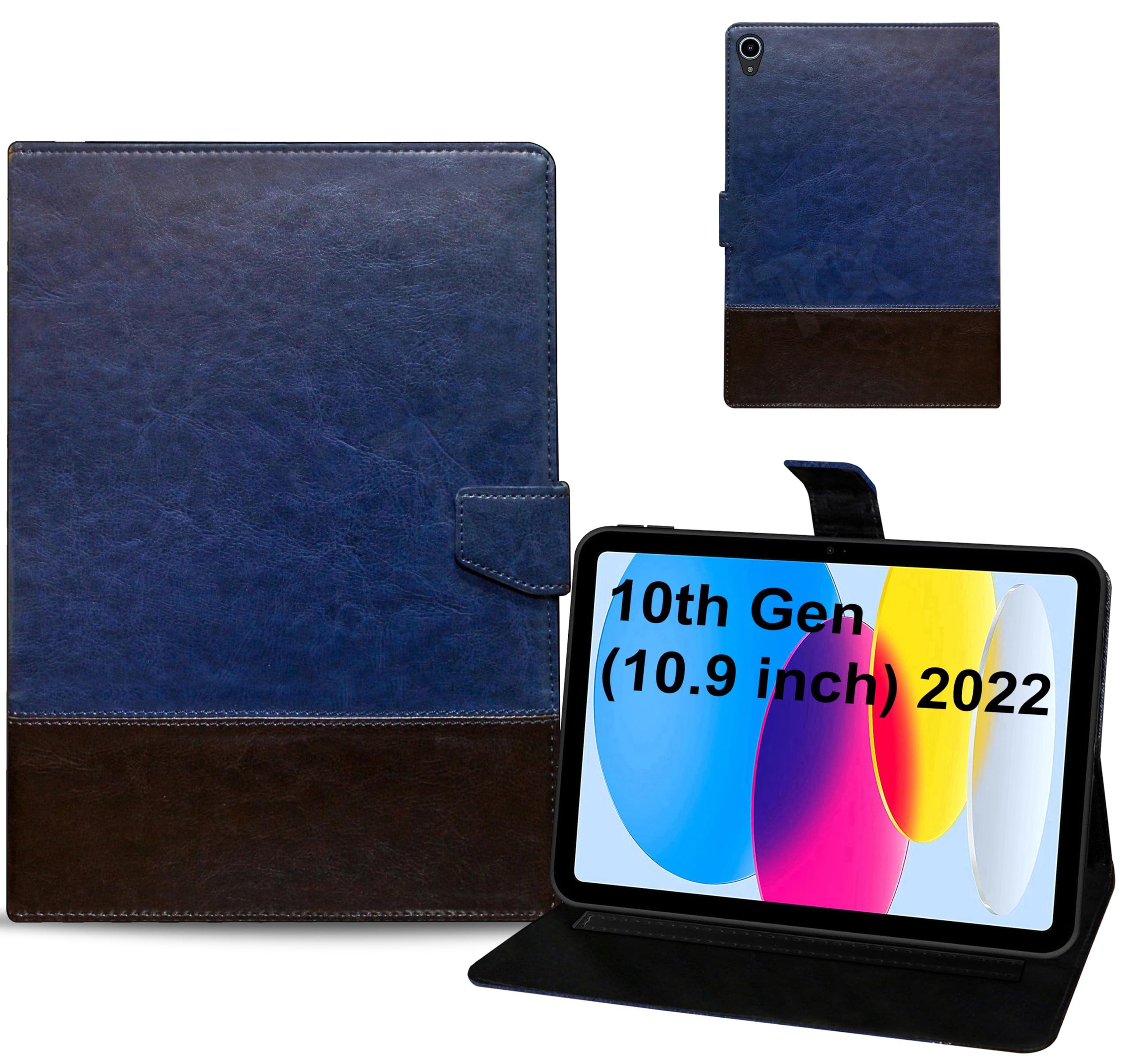 TGK Dual Color Leather Flip Stand Case Cover for Apple iPad 10th Generation 10.9 inch 2022 (Blue, Brown) (B0BP1JRQXV) Amazon Price History, Amazon Price Tracker