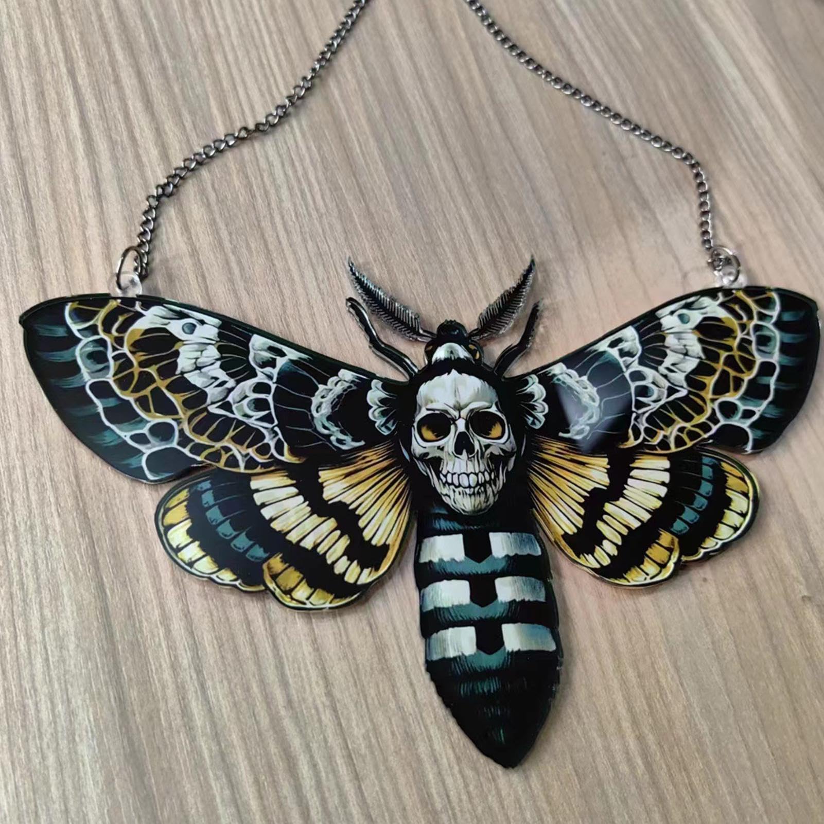 Amazon.co.jp: 怖い死の蝶のペンダント - ホラーに触発された死の蝶の